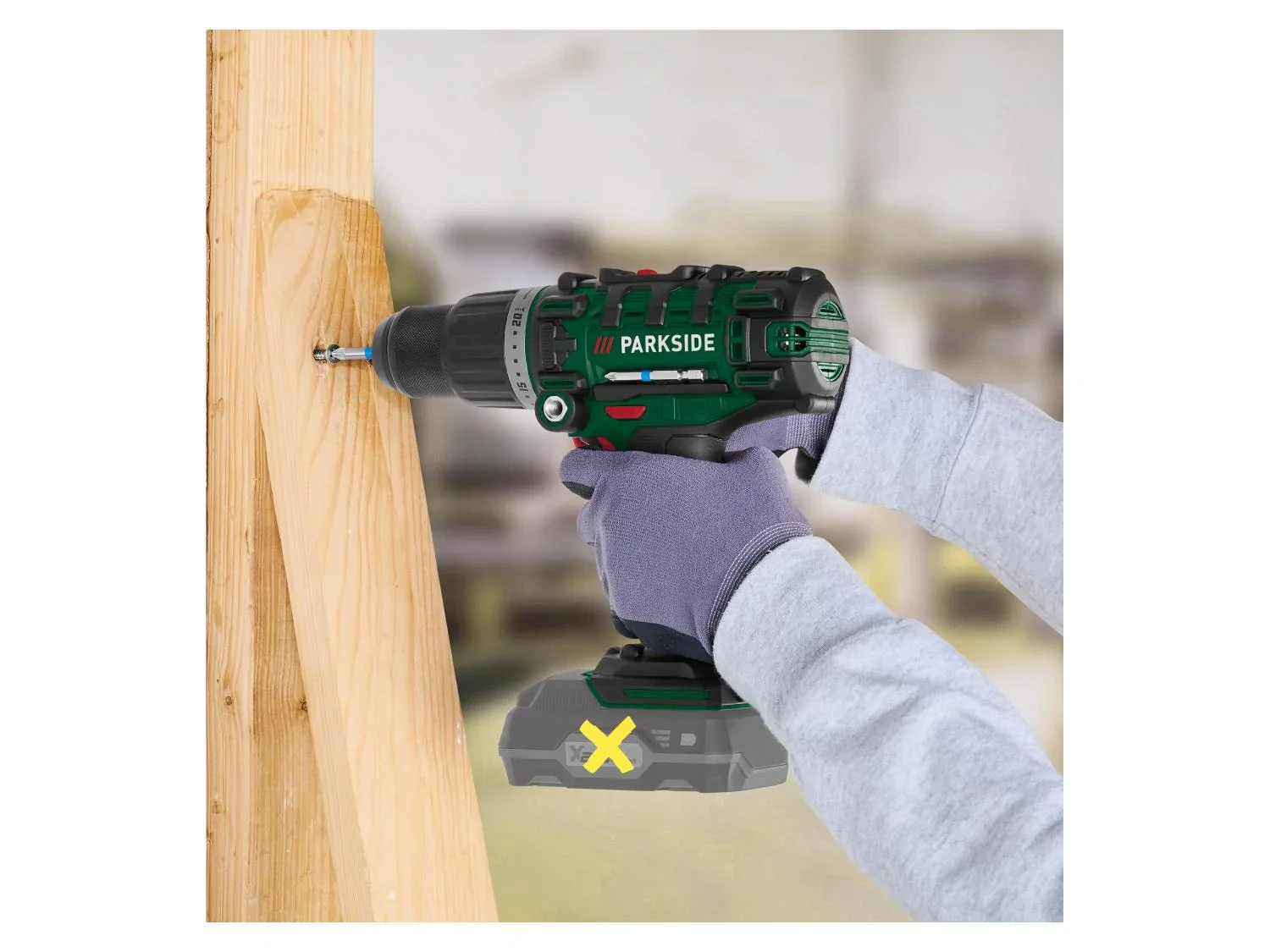 PARKSIDE Perceuse-visseuse  percussion sans fil PSBSA 20-Li C3, 45 Nm, 20 V