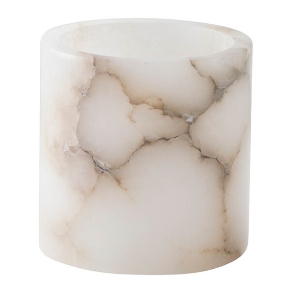 Alabaster telysholder S 10 cm