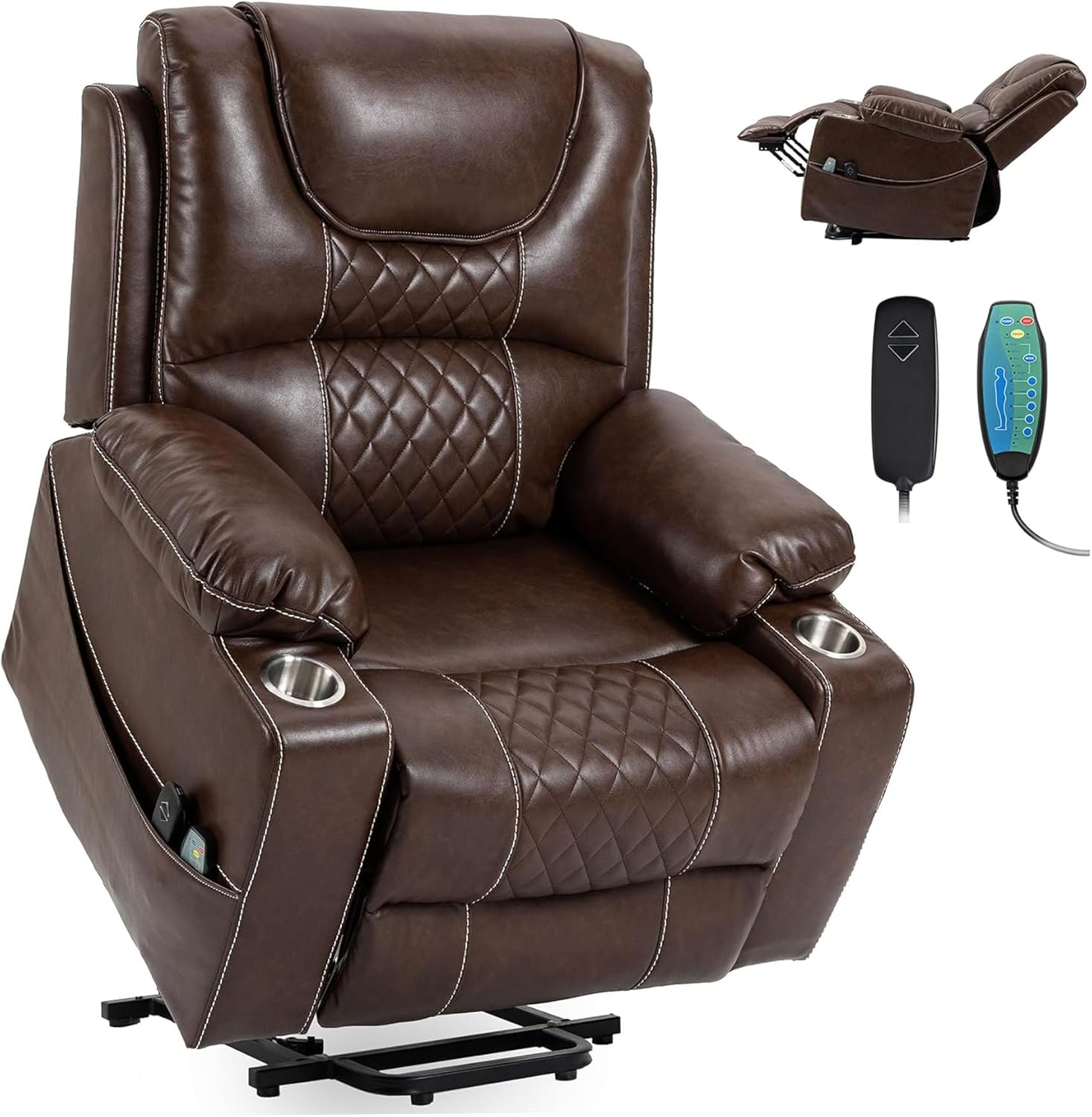 Oversized Power Lift Recliner Chair 400 LBS for Big and Tall Elderly, 26