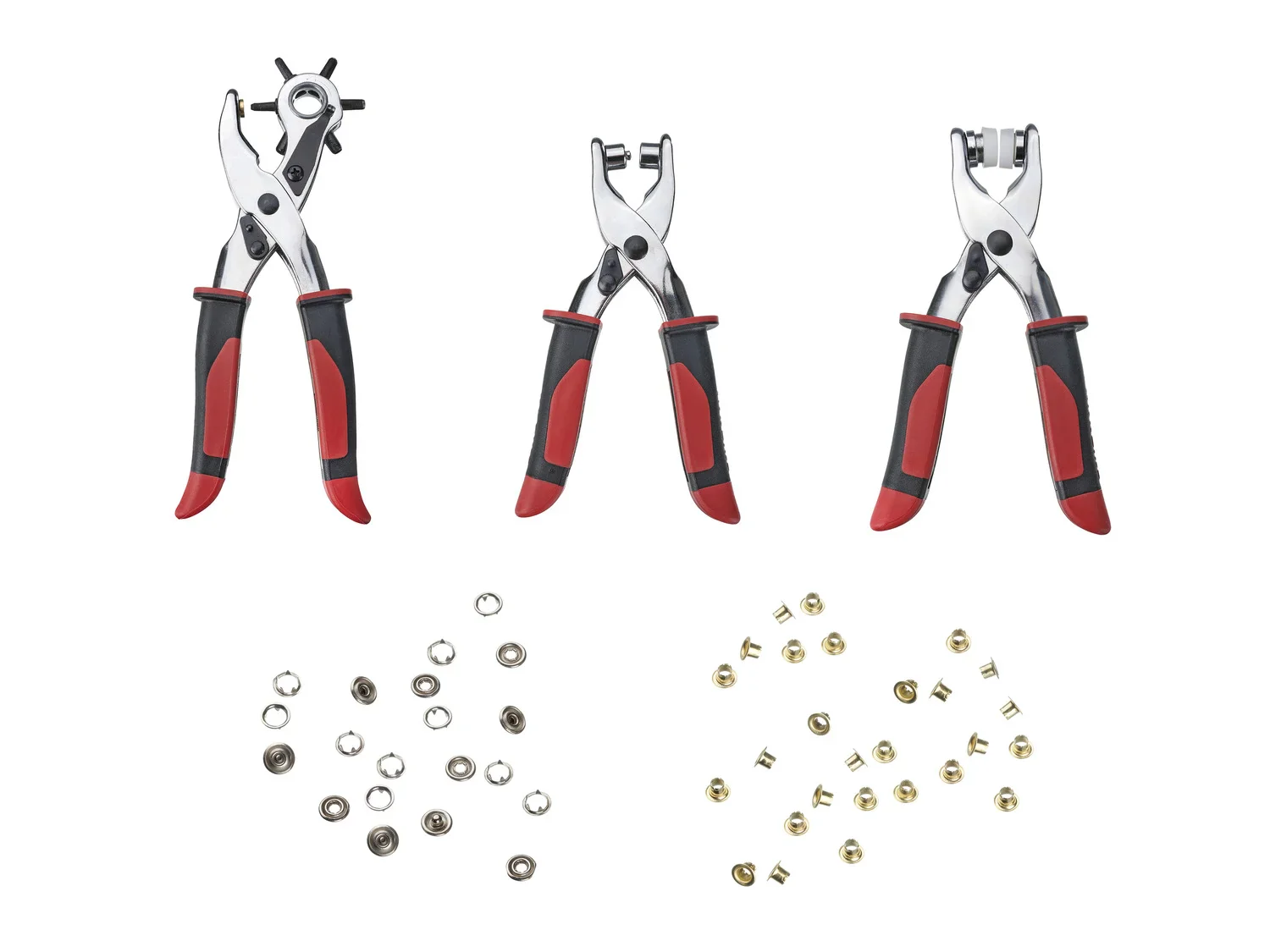 PARKSIDE Set de 3 pinces perforatrices