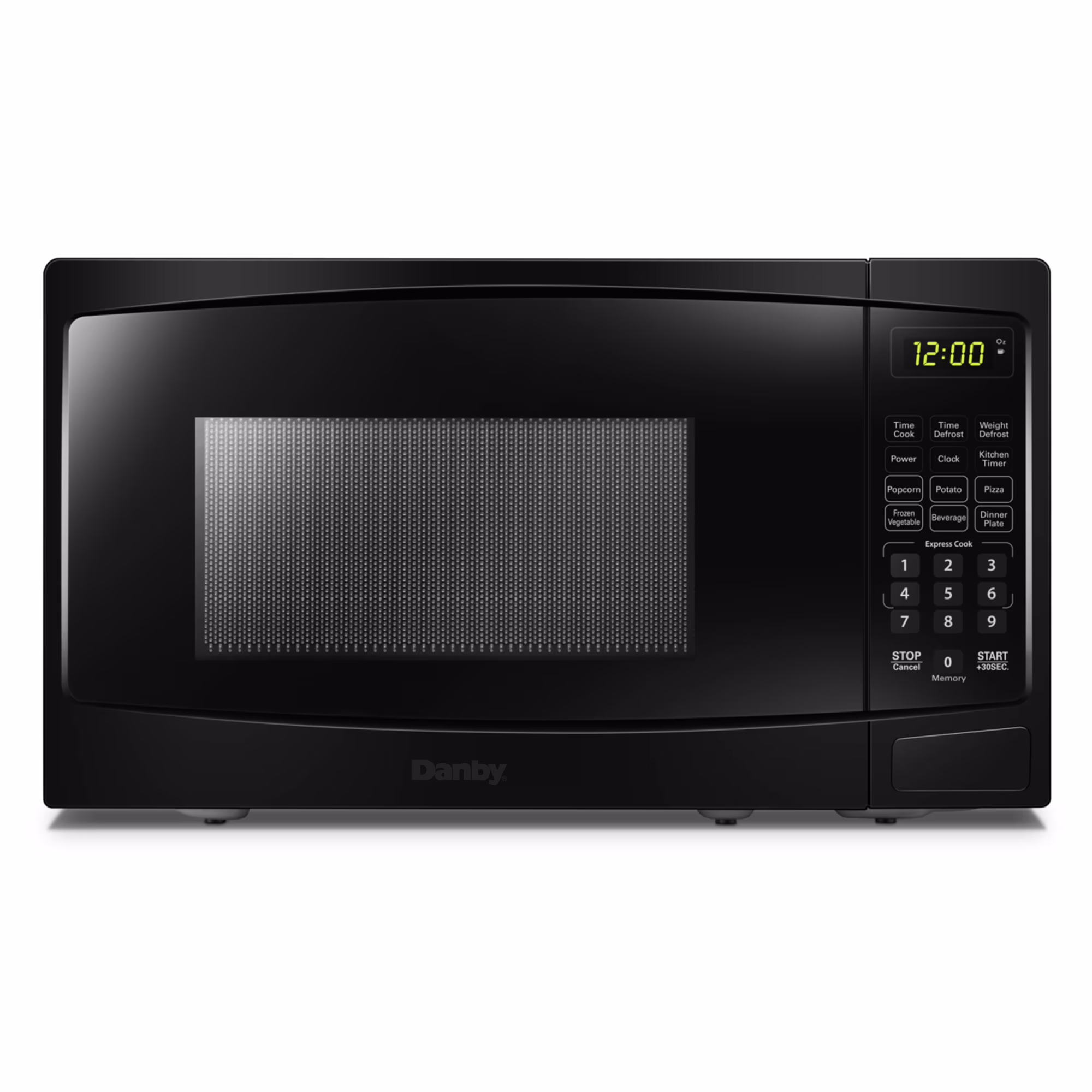 700W 0 7 Cubic Feet Convenient User Friendly Countertop Microwave, Black(Black)