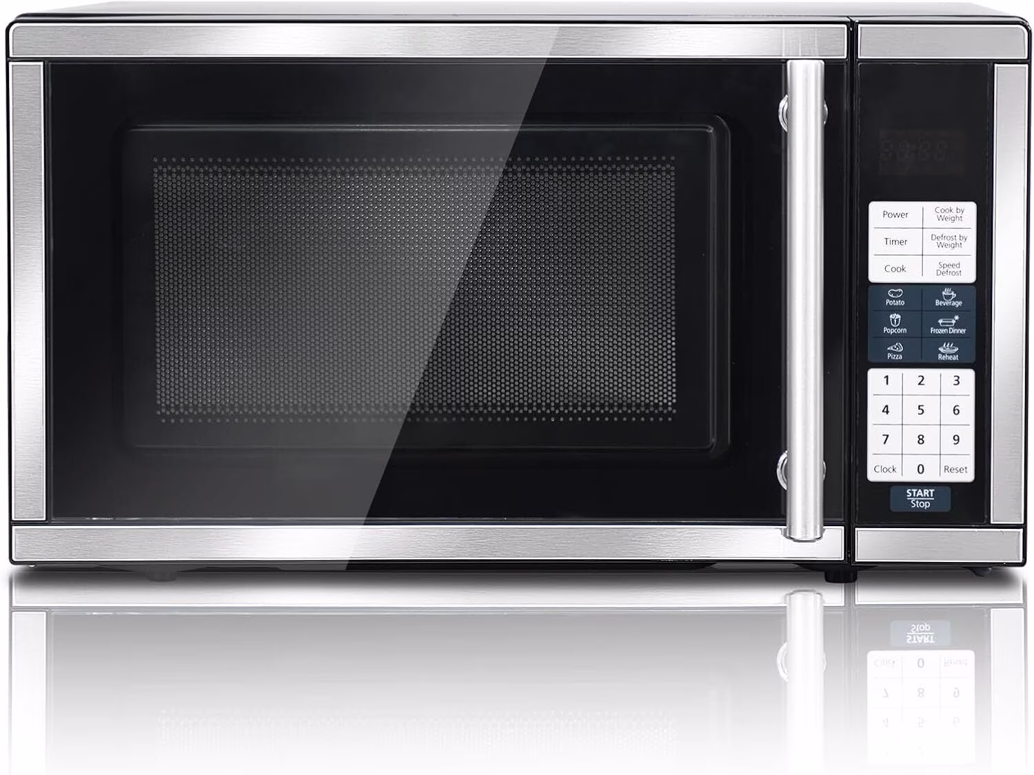 Countertop Microwave Oven 700W 10 Power Levels 6 Auto Menus 0.7 cu ft