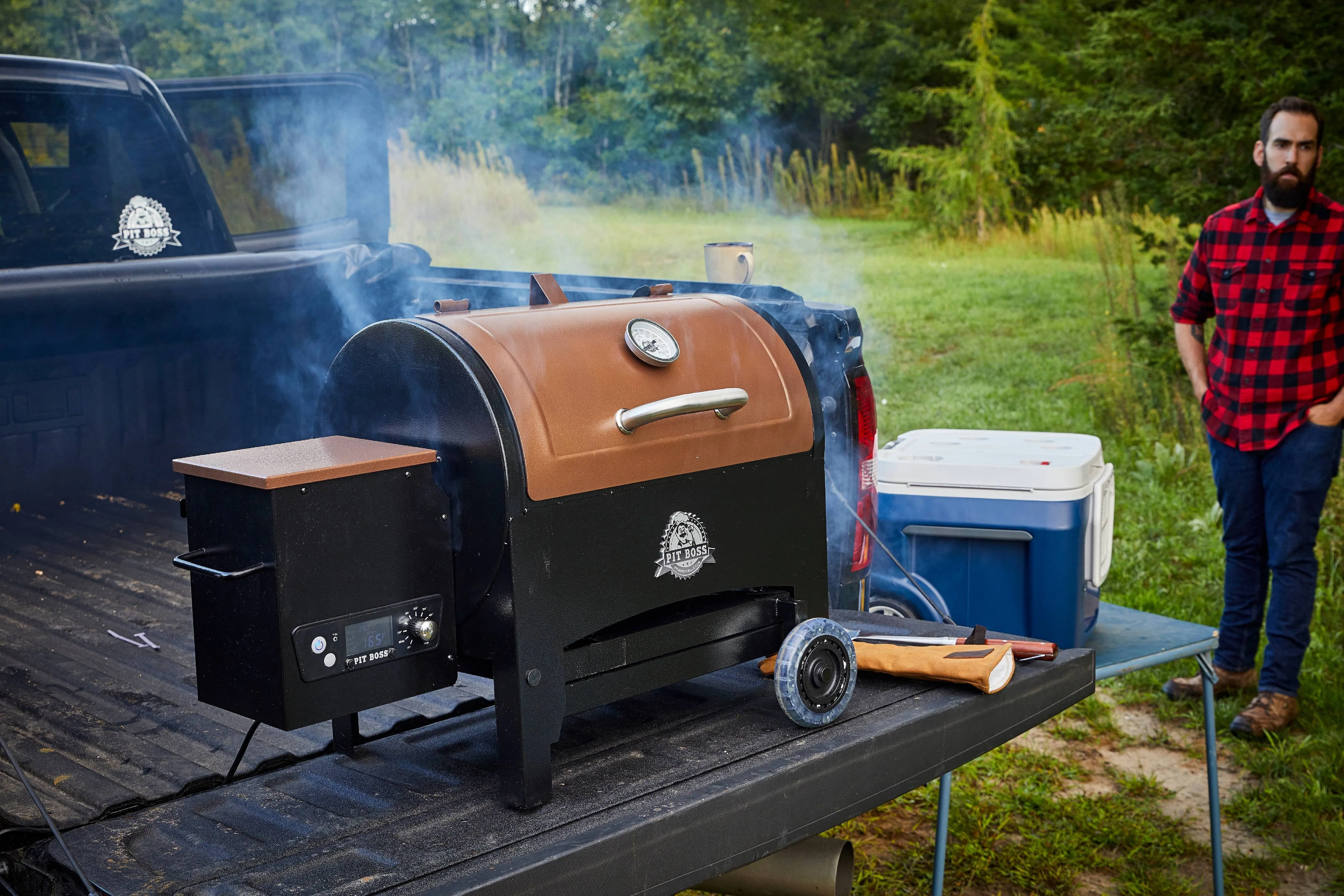 Pit Boss 340 Sq in Portable Tailgate, Camp Pellet Grill with Folding Legs Image 4