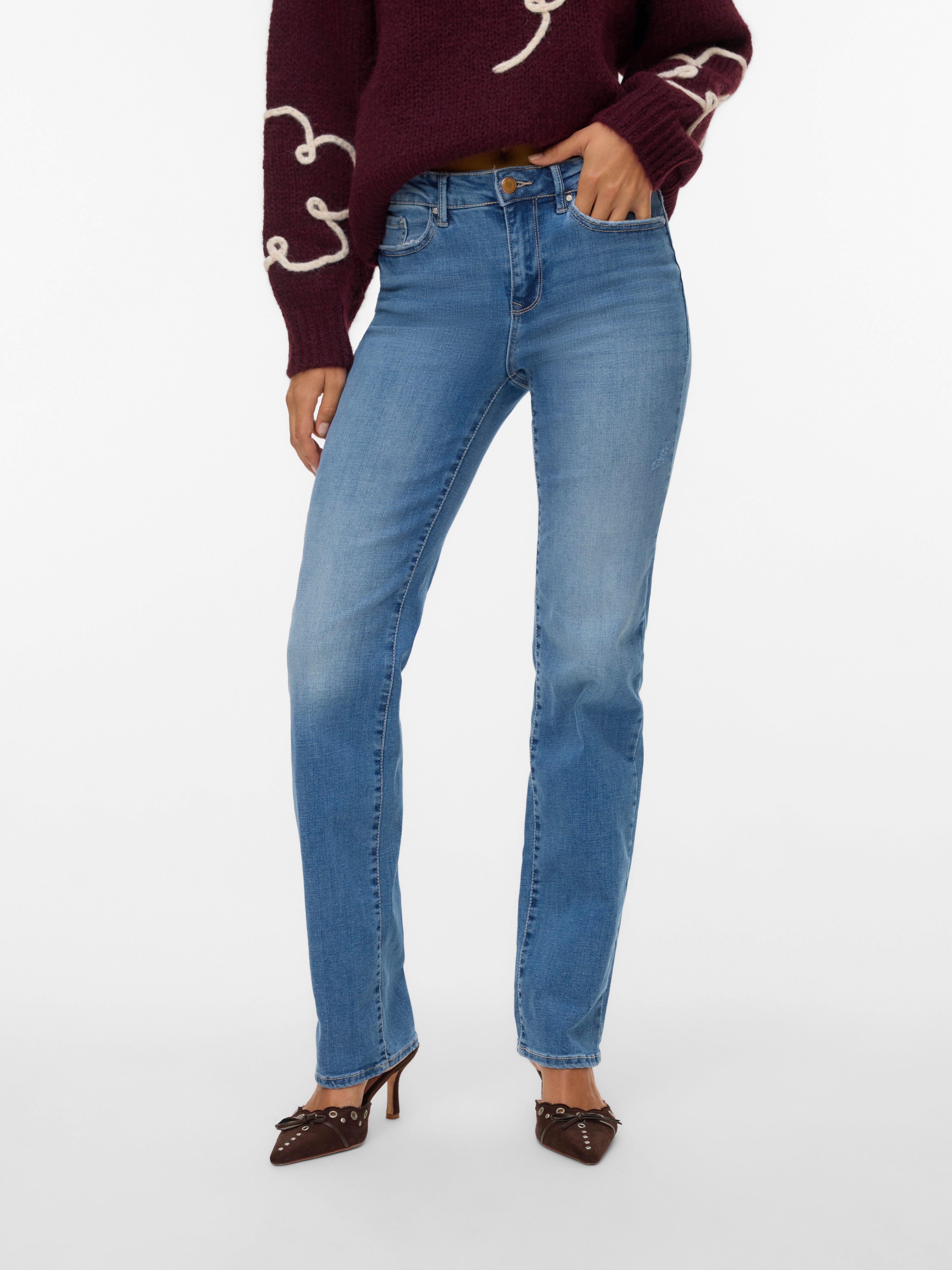 VERO MODA® VMFLASH Mid rise Straight Fit Jeans
