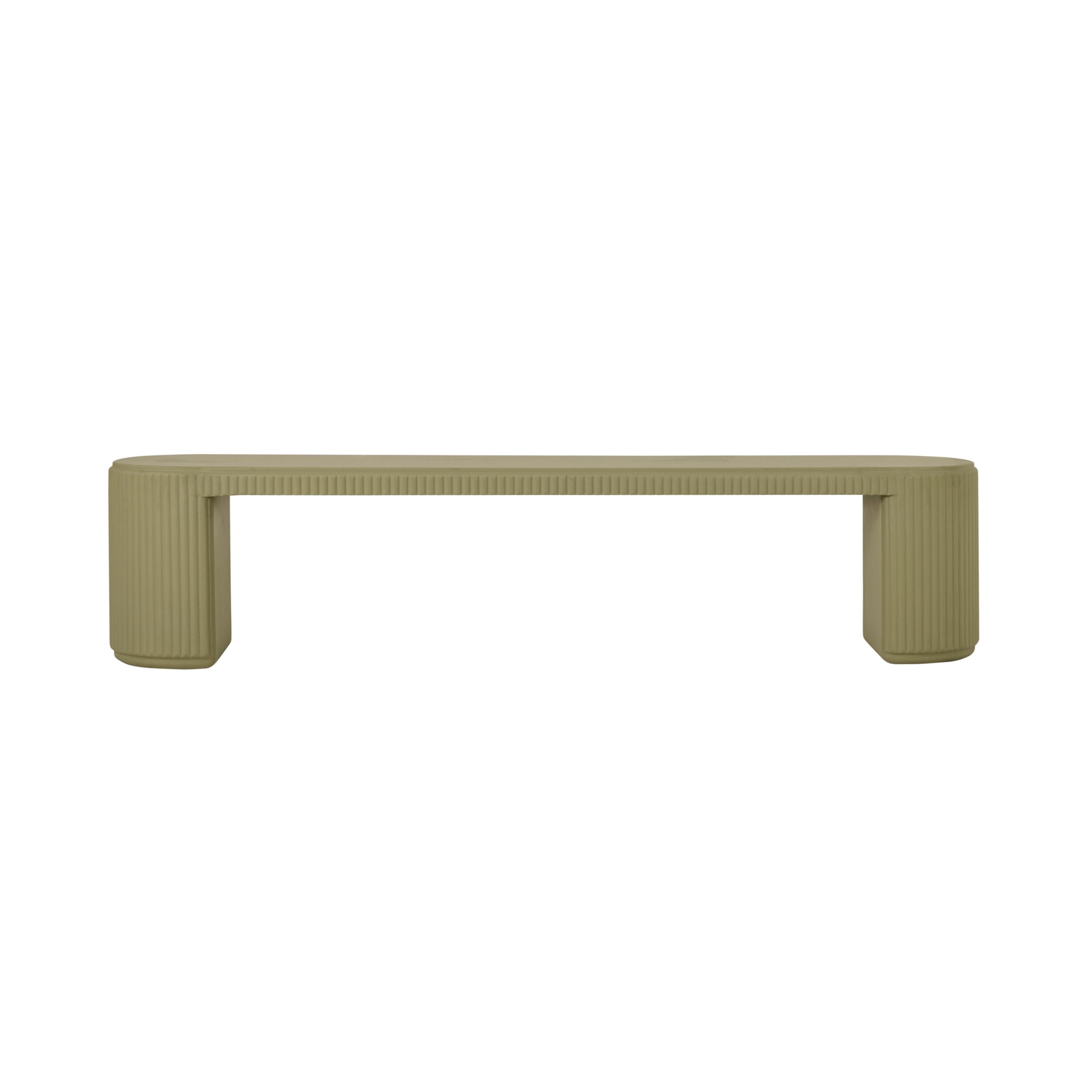 Ravello Ripple Bench 200cm Olive