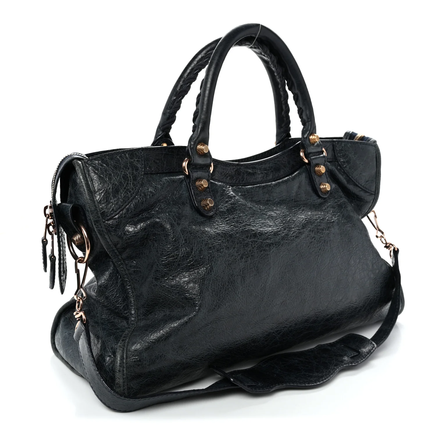 Agneau Giant 12 Rose Gold Hardware City Dark Night