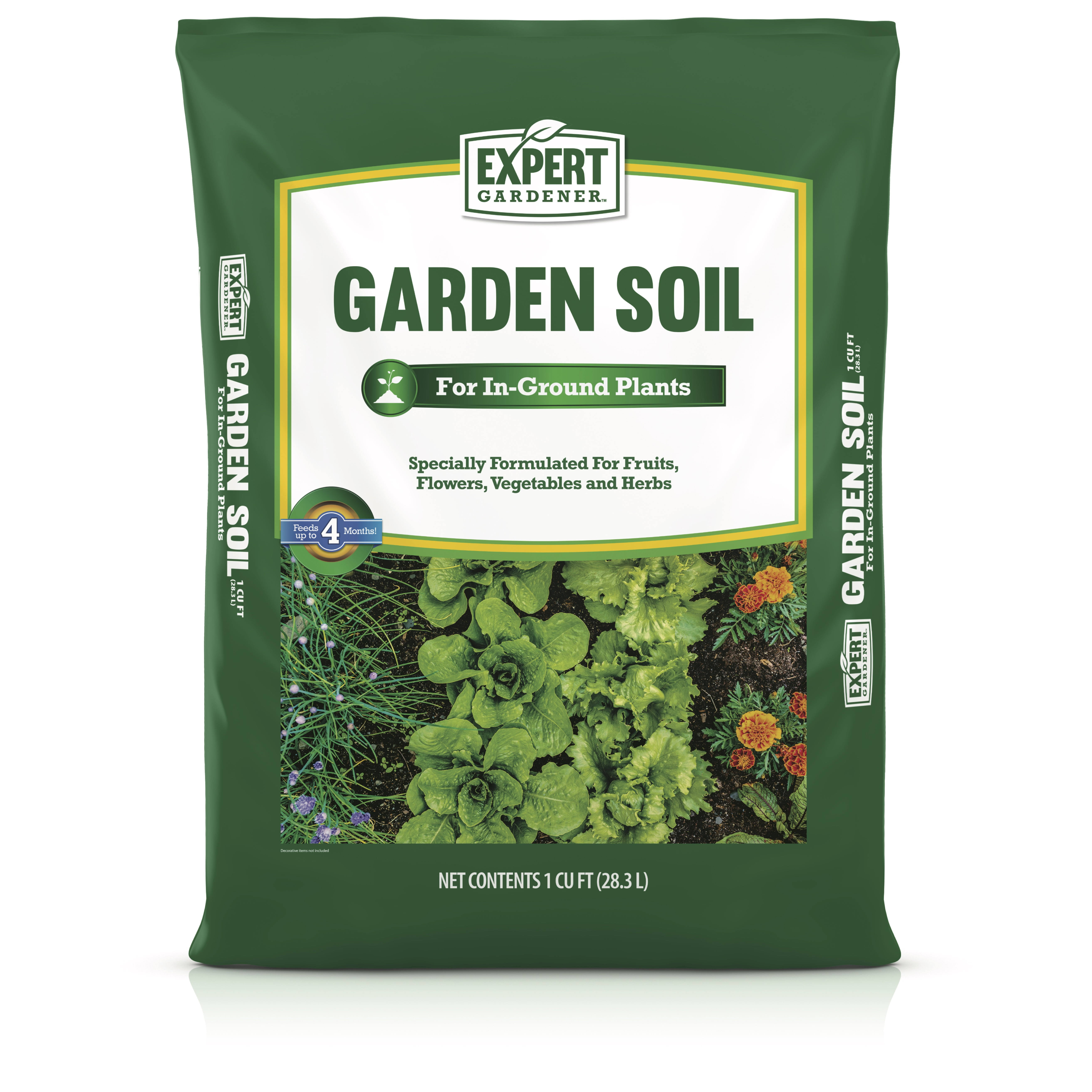 Expert Gardener Garden Soil for In-Ground Plants, 1 Cu ft, Size: 1 CF