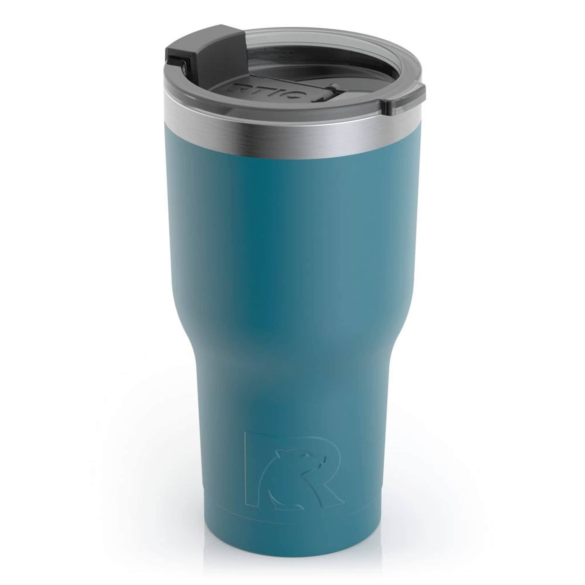 RTIC Outdoors Insulated 20-fl oz Deep Harbor Blue Stainless Steel Tumbler with Lid - Dishwasher Safe | 18046
