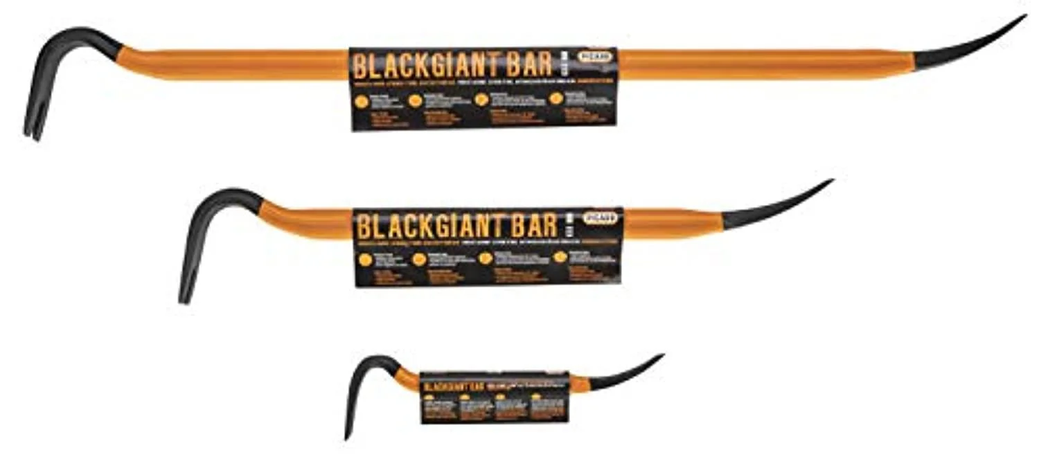 Picard 46Z BlackGiant Wrecking Bar Set - 12/24/36, 3 Pieces