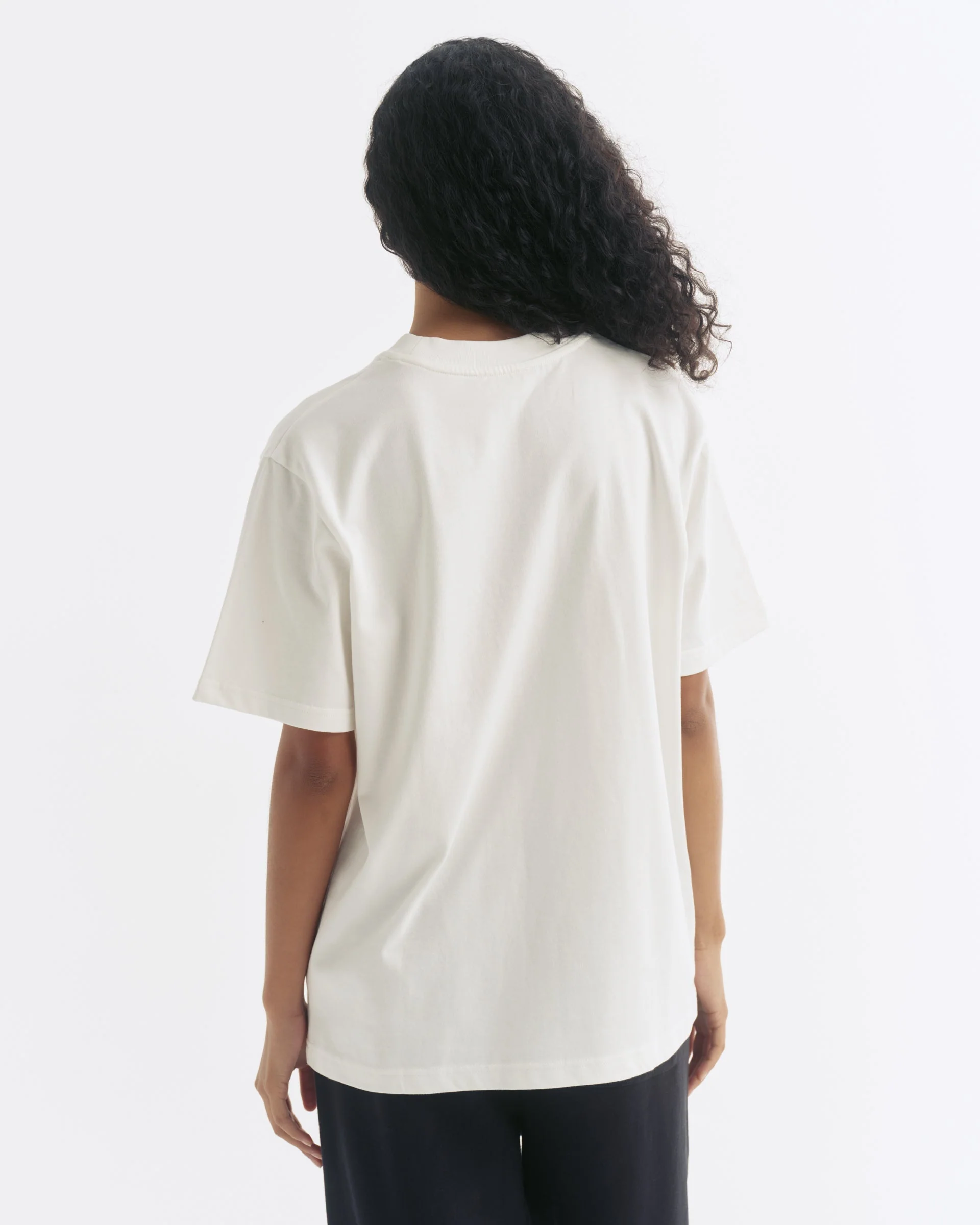 AS Short Sleeve Oversized T-shirt - White/Black