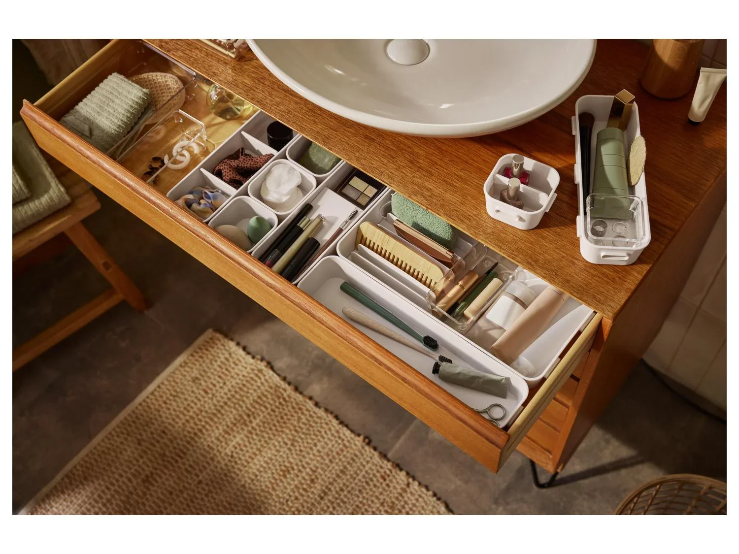 LIVARNO home Set dorganiseurs pour maquillage