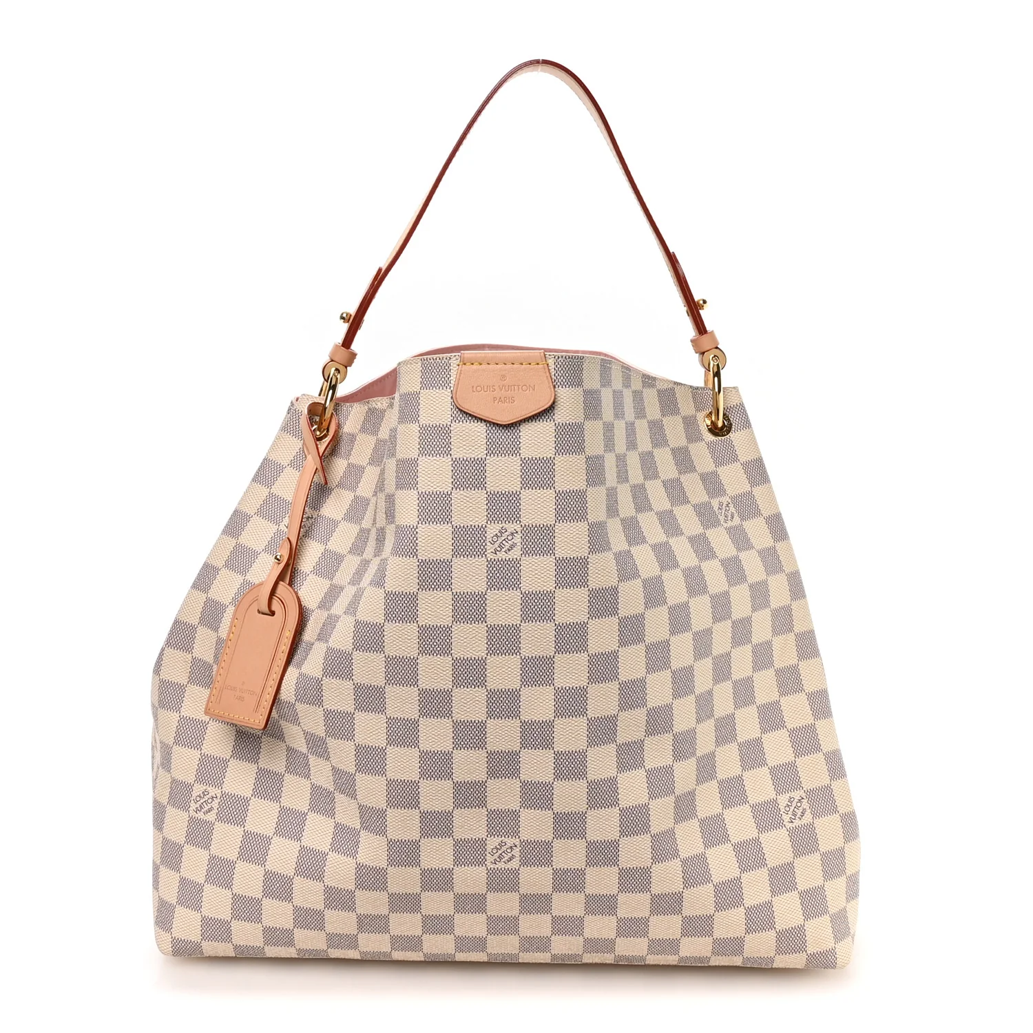 Damier Azur Graceful MM Rose Ballerine