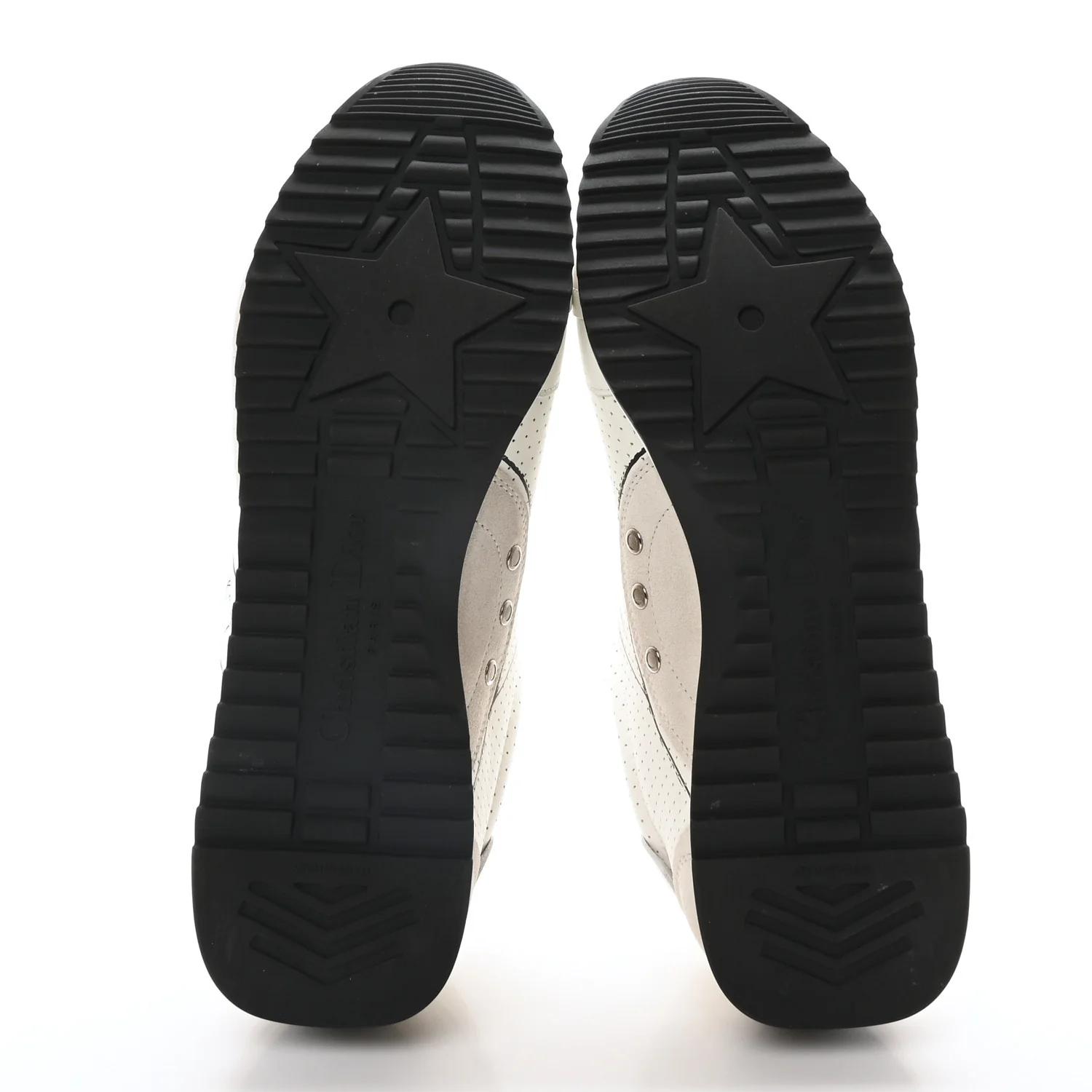 Calfskin Nylon Womens D-Sketch Sneakers 41 White