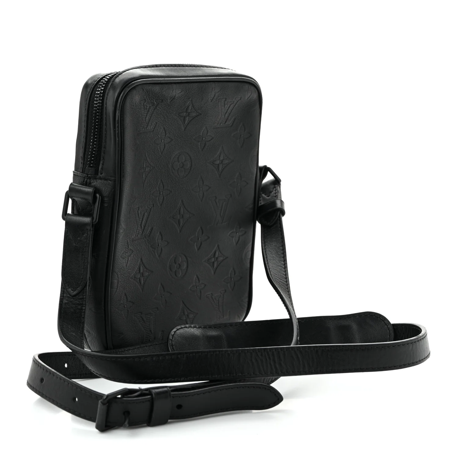 Calfskin Monogram Shadow Danube PM Black