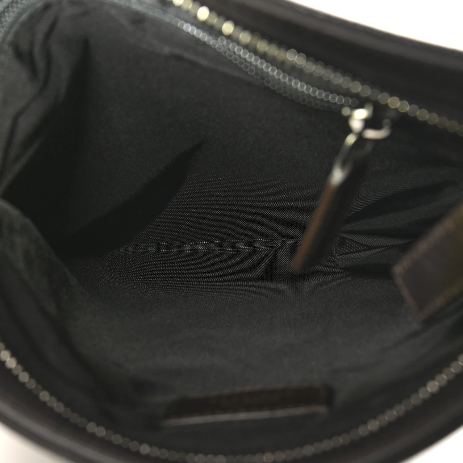 Stamped Calfskin Crossbody Bag Brown