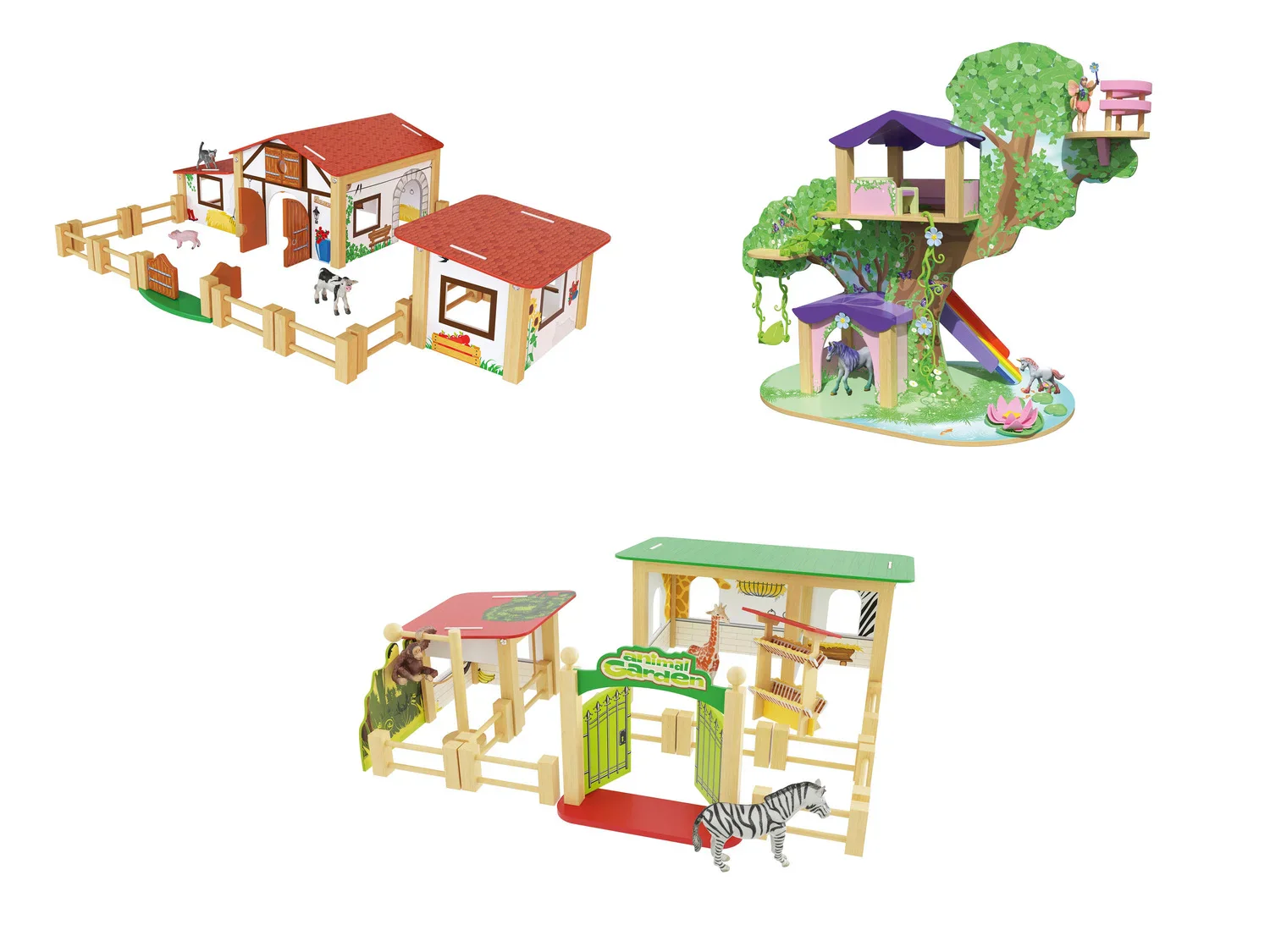 Playtive Set animaux en bois
