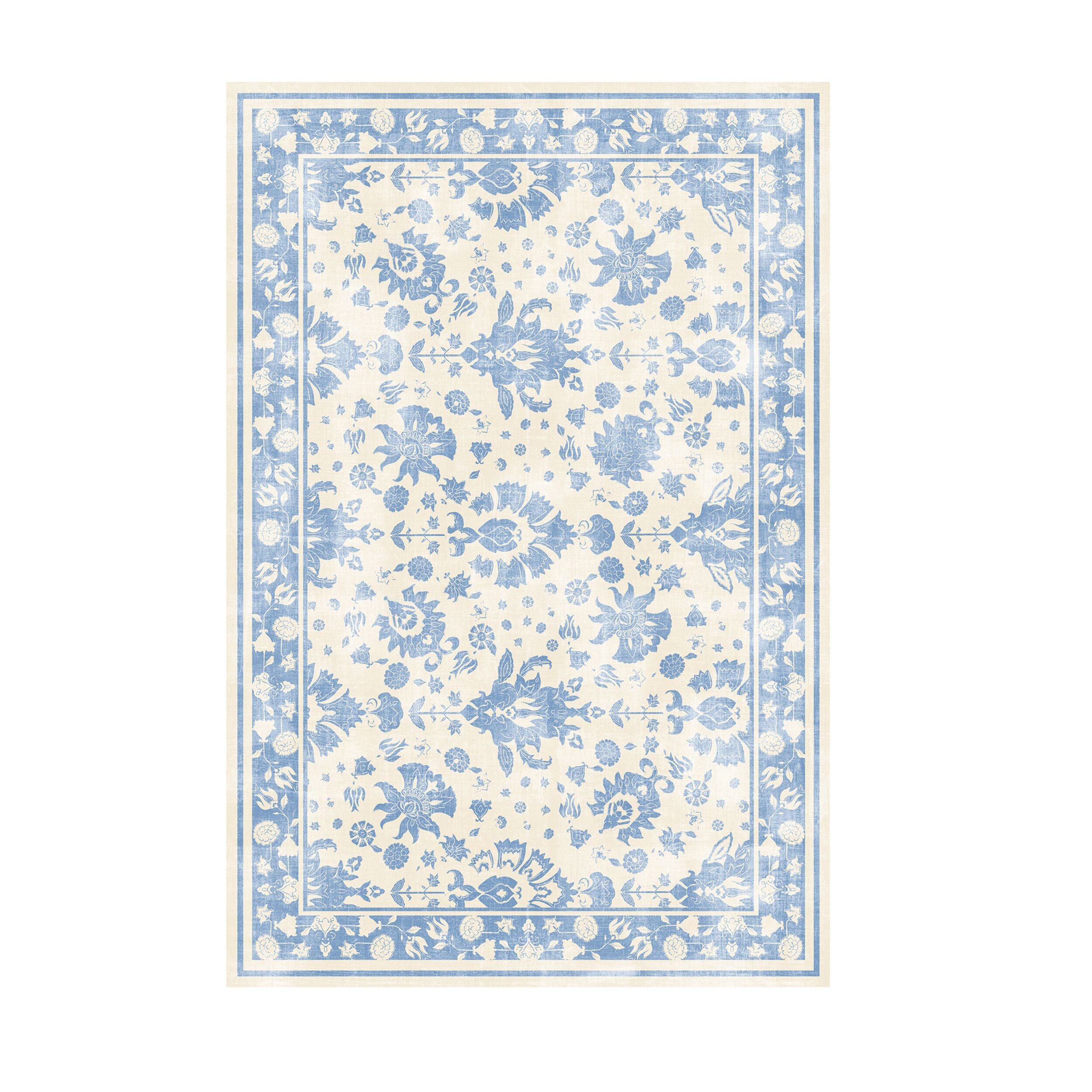 Prairie Silky Soft Washable Doormat Sapphire 60x90cm
