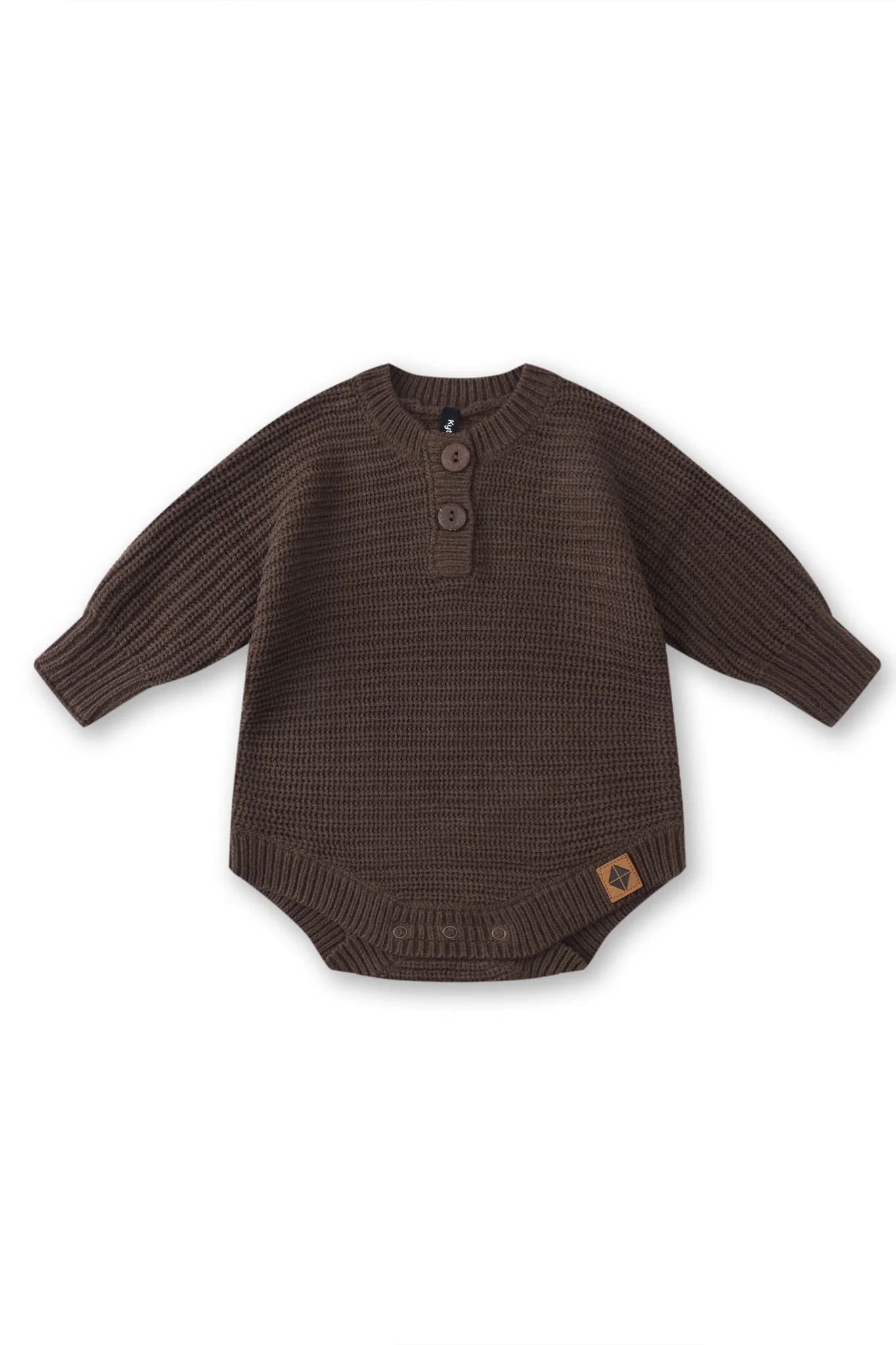 Chunky Knit Romper in Espresso