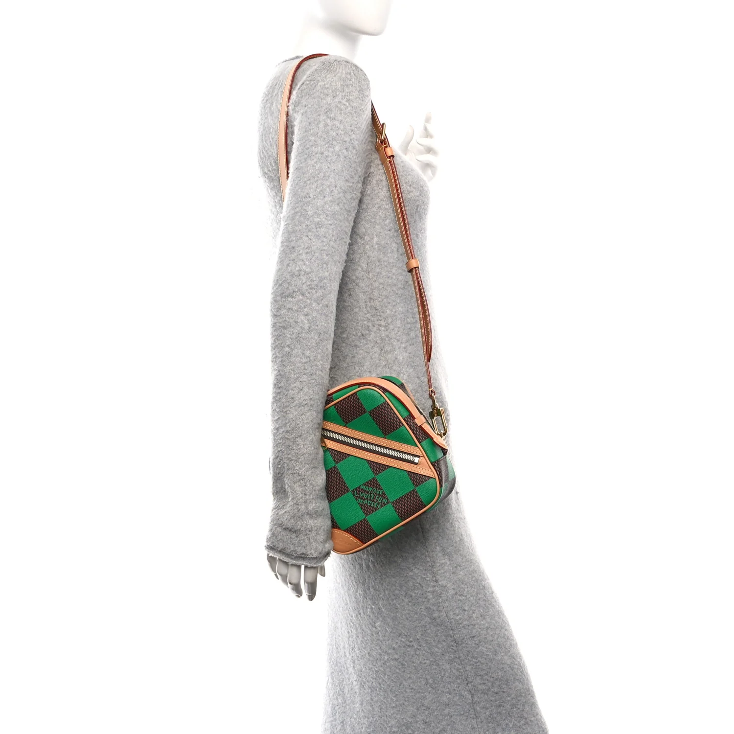 Damier Pop Chess Messenger Green