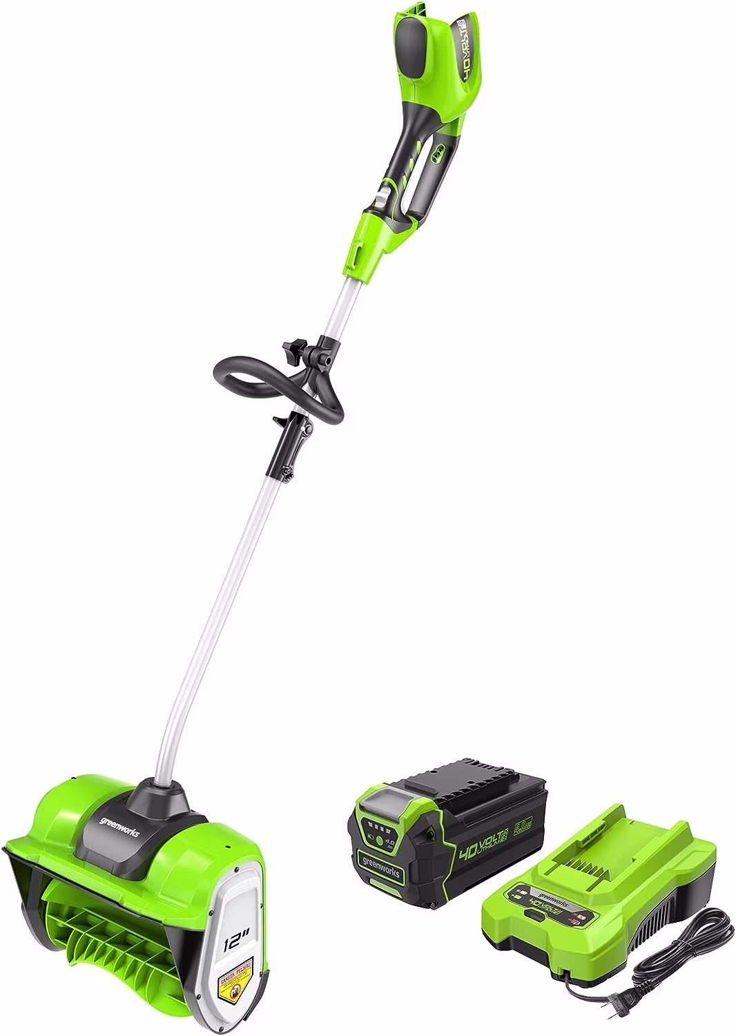 40V 75+ Compatible Tools 12 Cordless Snow Shovel, 4.0Ah Battery and Charger Included