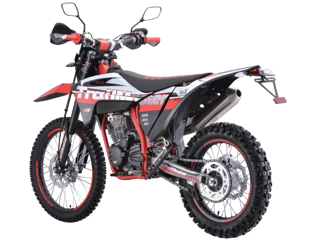 TM35X 250cc, Dual Sport Dirt Bike, 5-Speed Manual, Electric Kick Start, LED Headlight, 21" Front Tire, 36.2" Seat Height (Green) - Image 4