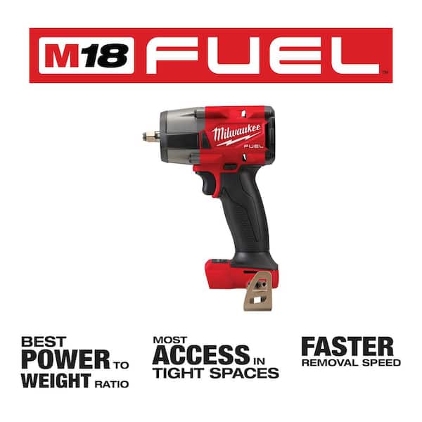 M18 FUEL 18V Lithium-Ion Brushless Cordless 1/2 in. and 3/8 in. Impact Wrench with Friction Ring (2-Tool) - Image 4