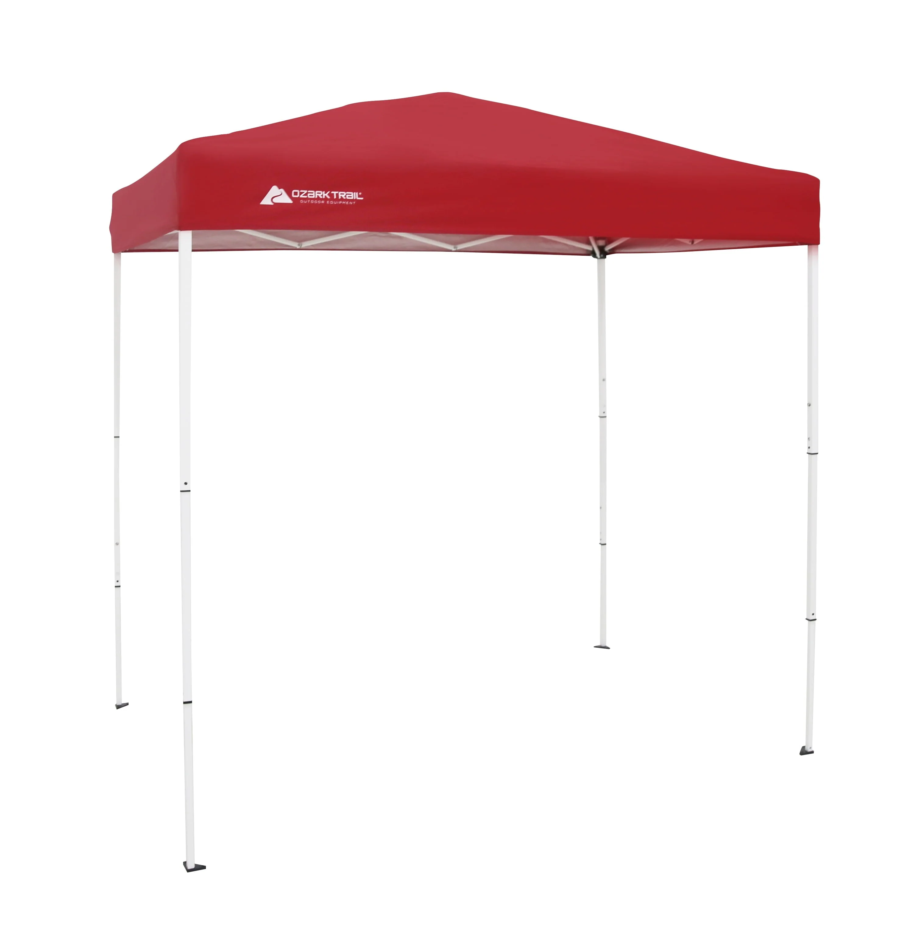 Ozark Trail 4' x 6' Instant Canopy Outdoor Shade Shelter, Brilliant Red; Assembled Dimensions :4 Ft. x 6 Ft. x 85 in