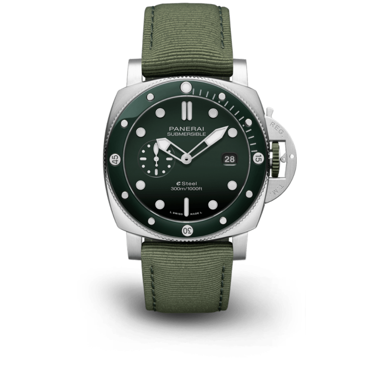 [Super Clone]Submersible Green QuarantaQuattro ESteel™ Verde Smeraldo 44mm