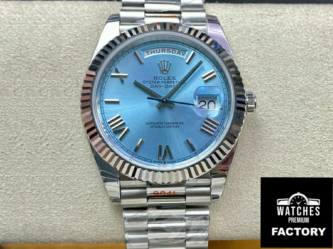 Rolex Day Date M228236-0012 EW Factory Sky Blue Dial