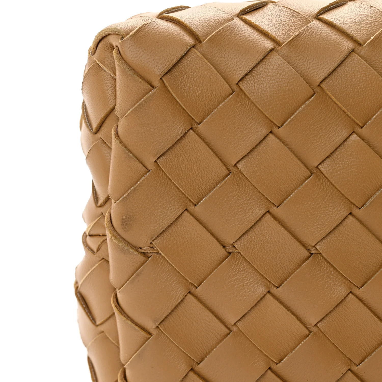 Nappa Intrecciato Medium Andiamo Shoulder Bag Dark Praline
