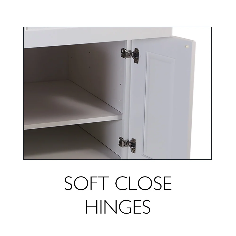 Design House 543272 Brookings (Ready - to - Assemble) Shaker Style Bridge Wall Kitchen Cabinet 33x12x12, White