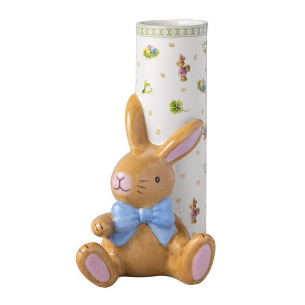 Easter Delight vase 18 cm hvit/grønn