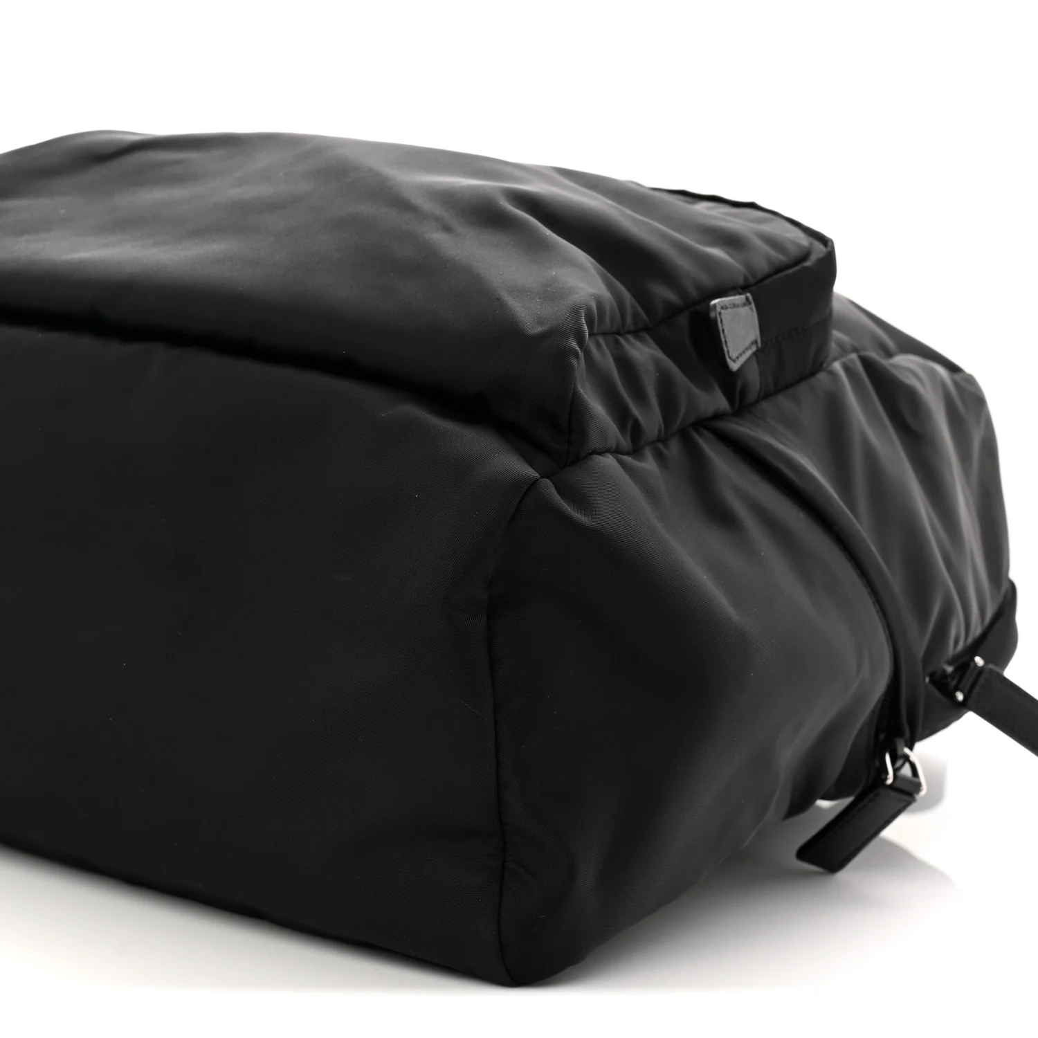 Re-Nylon Saffiano Zip Backpack Black