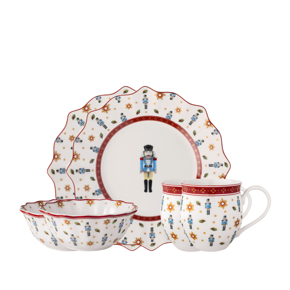 Toy's Delight Dinnerware set - Multi-colored, Premium Porcelain