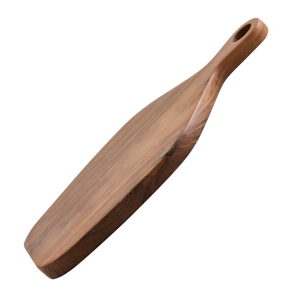 Teak skjærebrett / osteplate 30x17,5 cm tre