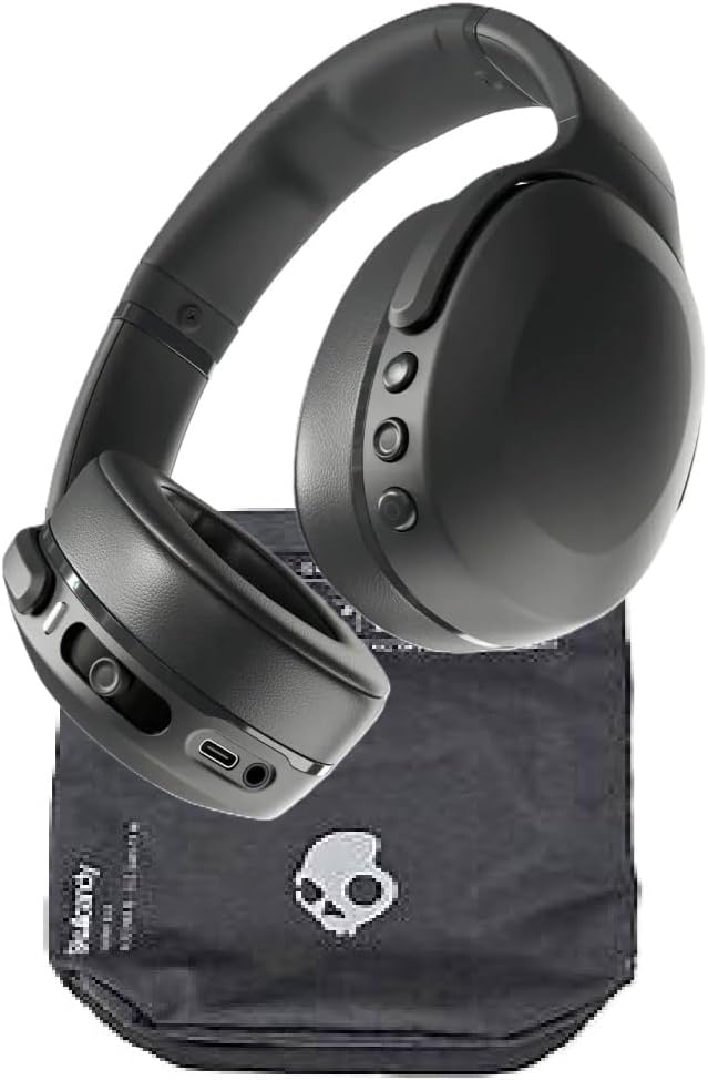 Skullcandy Crusher EVO Wireless Noise-Isolating Over-Ear Headphones Bundle - Black