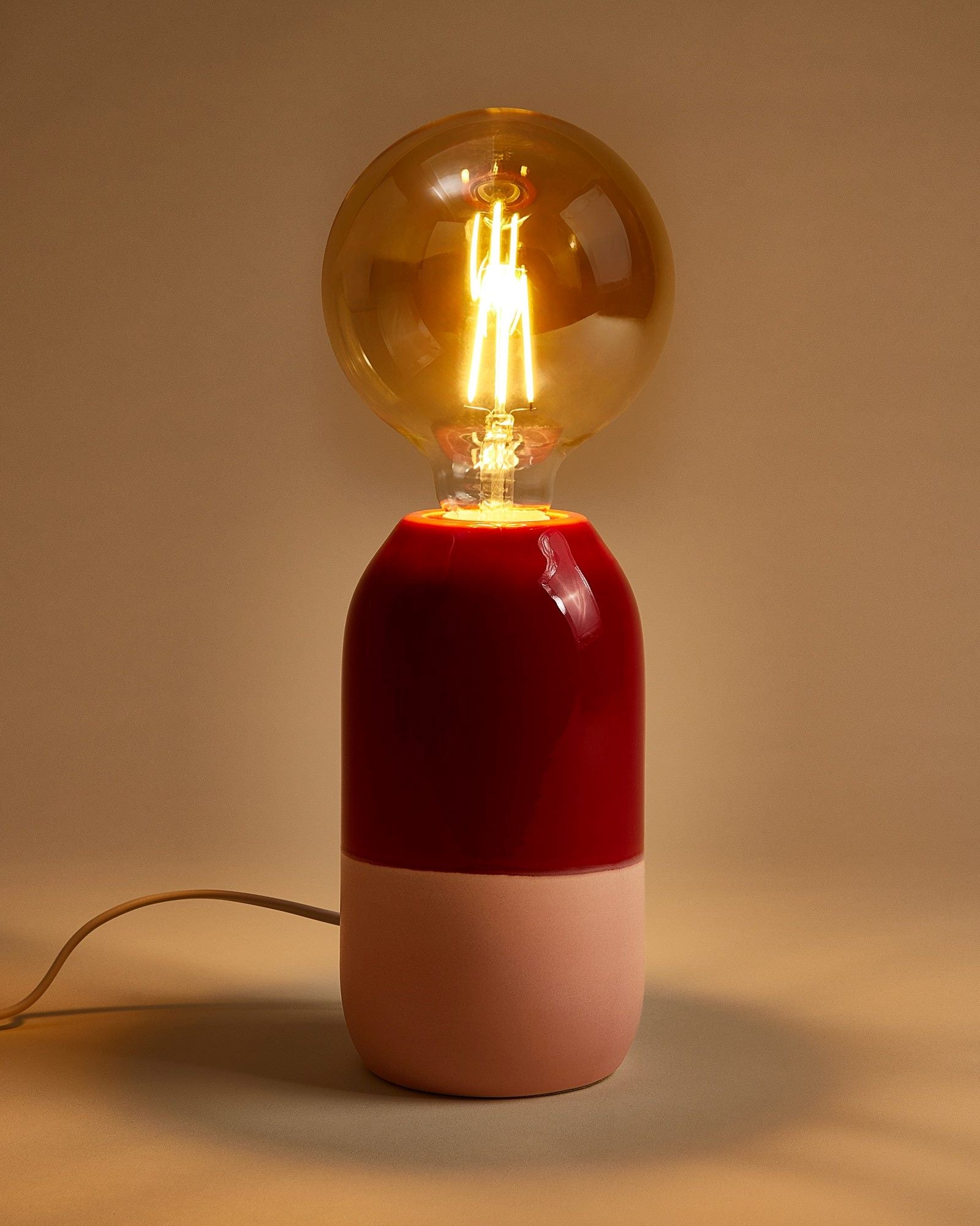 FAROL - CERAMIC LAMP RED ROSÉ