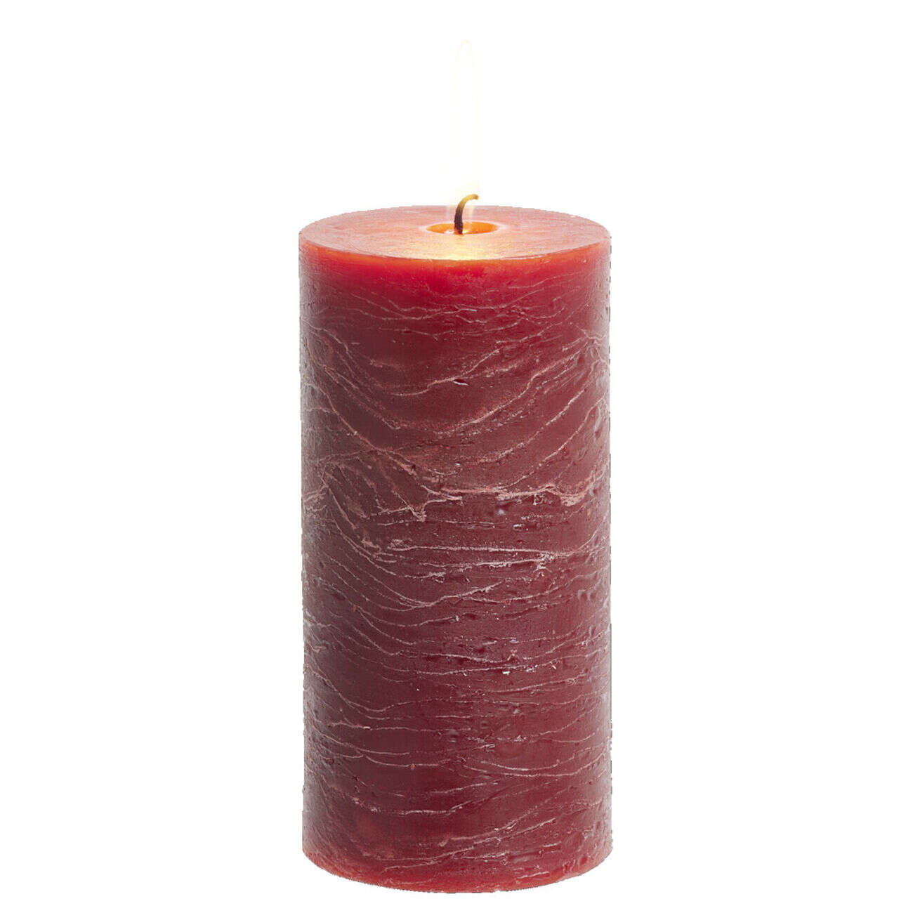 Bougie pilier rouge 50H