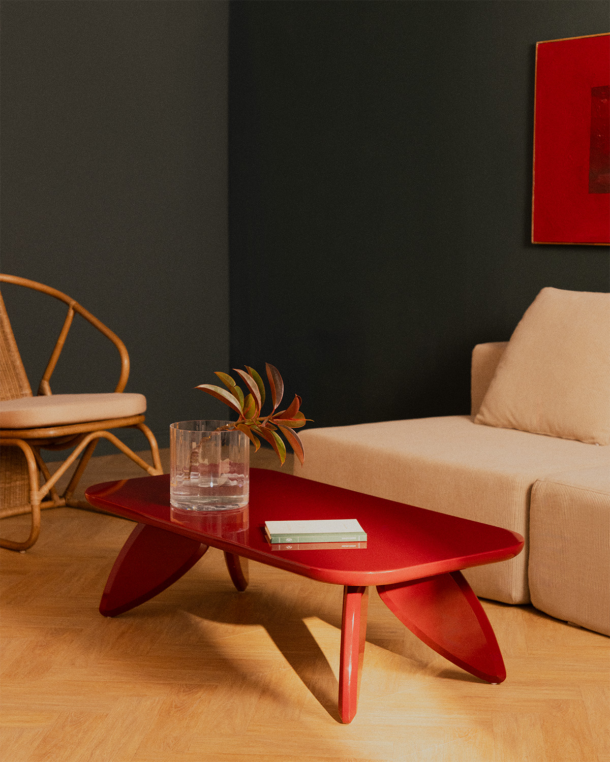Saideah - Mesa de Centro Rectangular de Madera (120x60 cm) Saideah