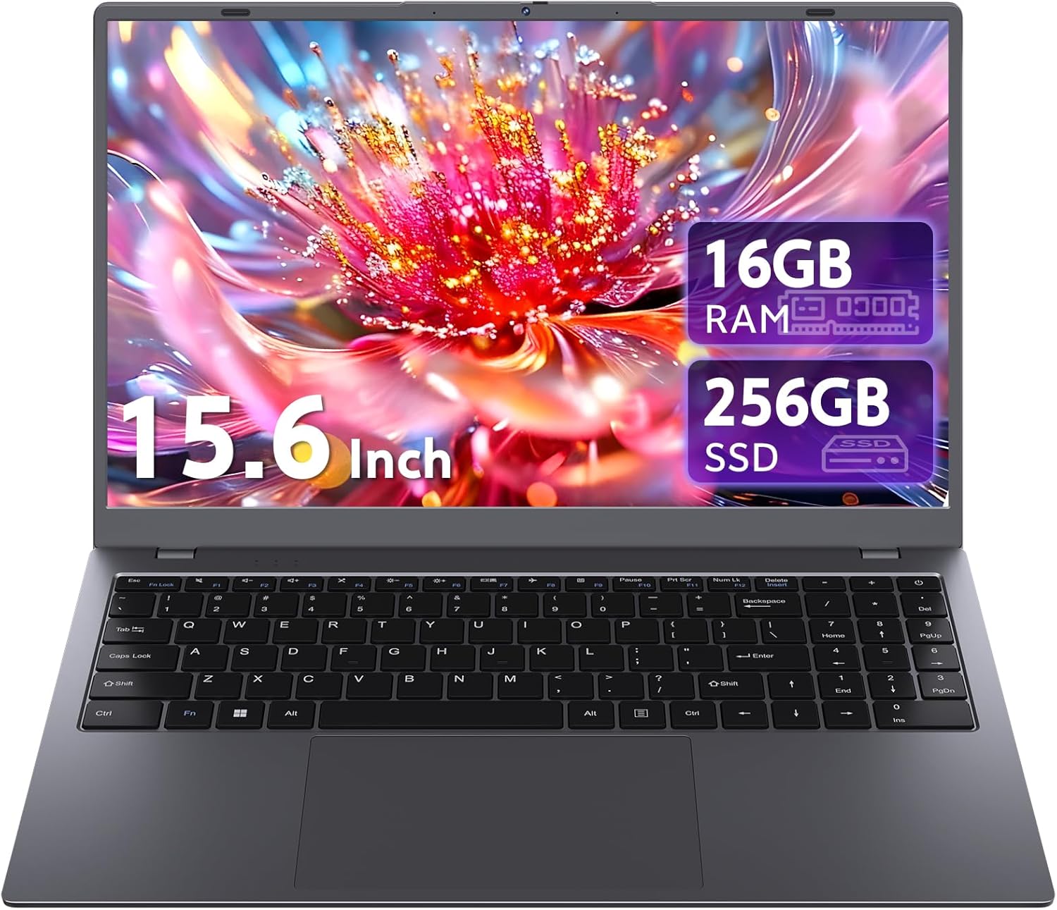 Laptop Computer 16GB RAM - Pentium 6500Y CPU (Beat N5095  Up to 3.4GHz)  Laptops with 256GB SSD  15.6 inch FHD IPS Screen  Type-C  USB 3.2  HDMI  Long Battery Life