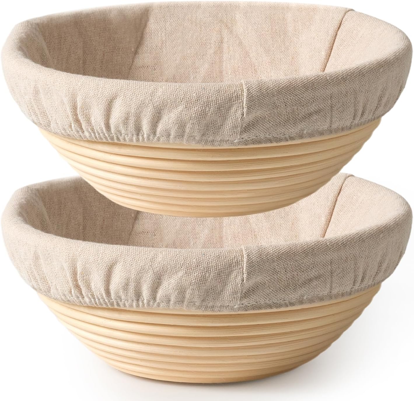 BAVIFY Sourdough Starter Kit, Banneton Bread Proofing Baskets Set