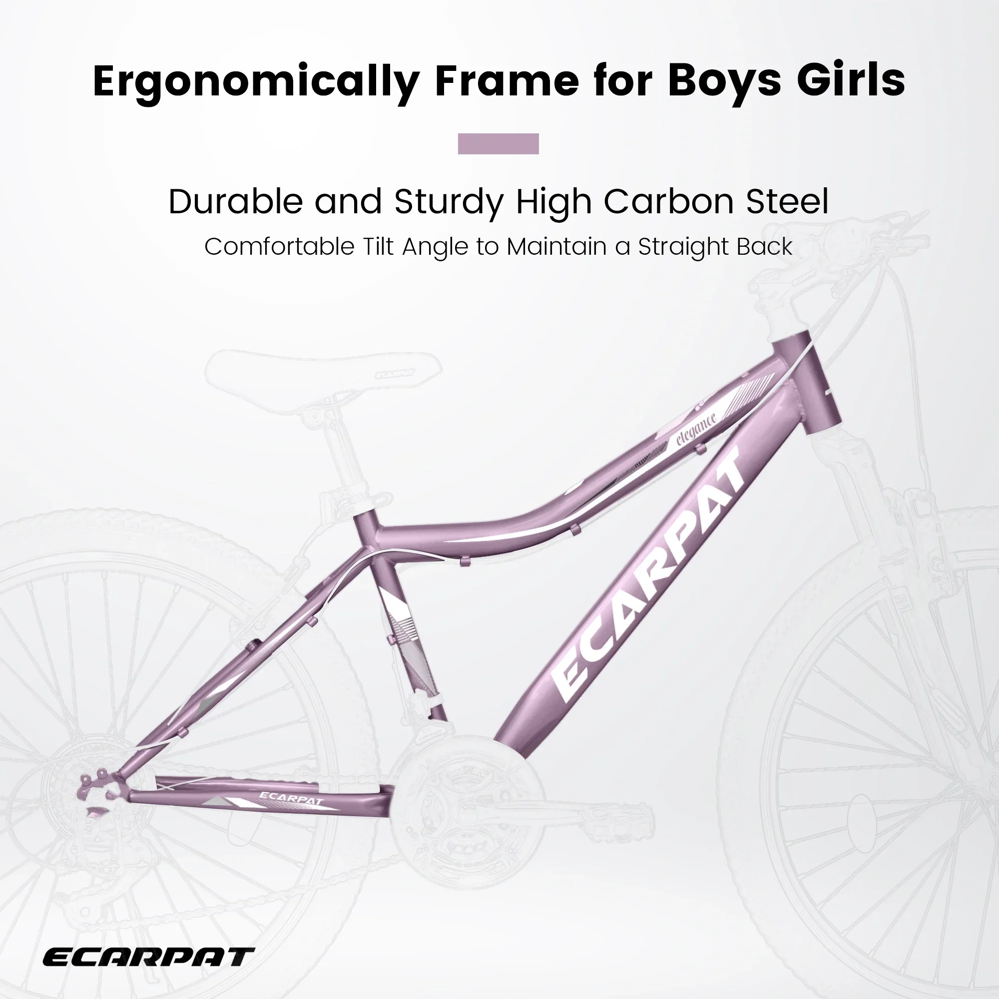 24��/26 Mountain Bike for Women - 21-Speed, Dual Disc Brakes, Front Suspension, All-Terrain Tires, 85% Pre-Assembled Carbon Steel Frame Bicycle