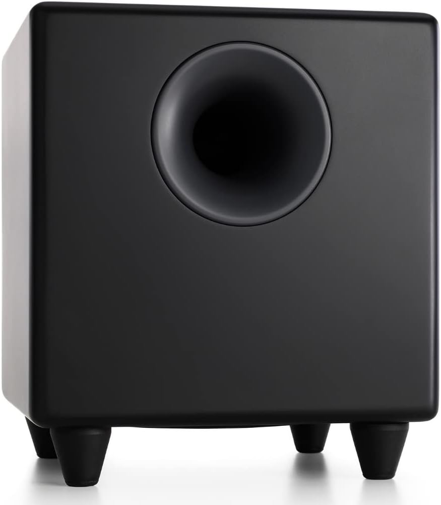 Audioengine S8 Powered Subwoofer - 8 Inch Subwoofer  250W Down Firing Speakers for PC  Home Theaters  Movie Lovers & Studios  Wireless Ready with Sleep Mode