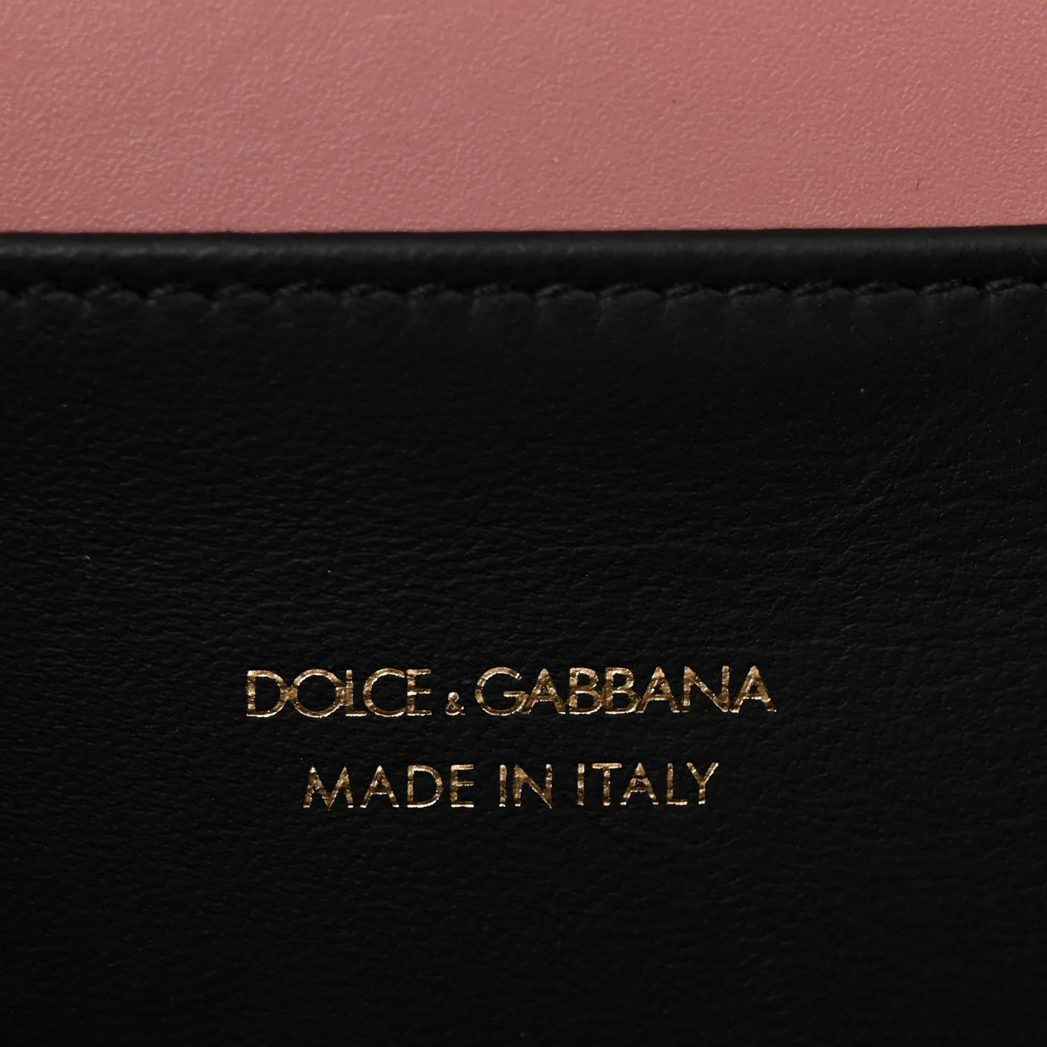DOLCE GABBANA Smooth Calfskin Small DG Amore Envelope Bag Pink