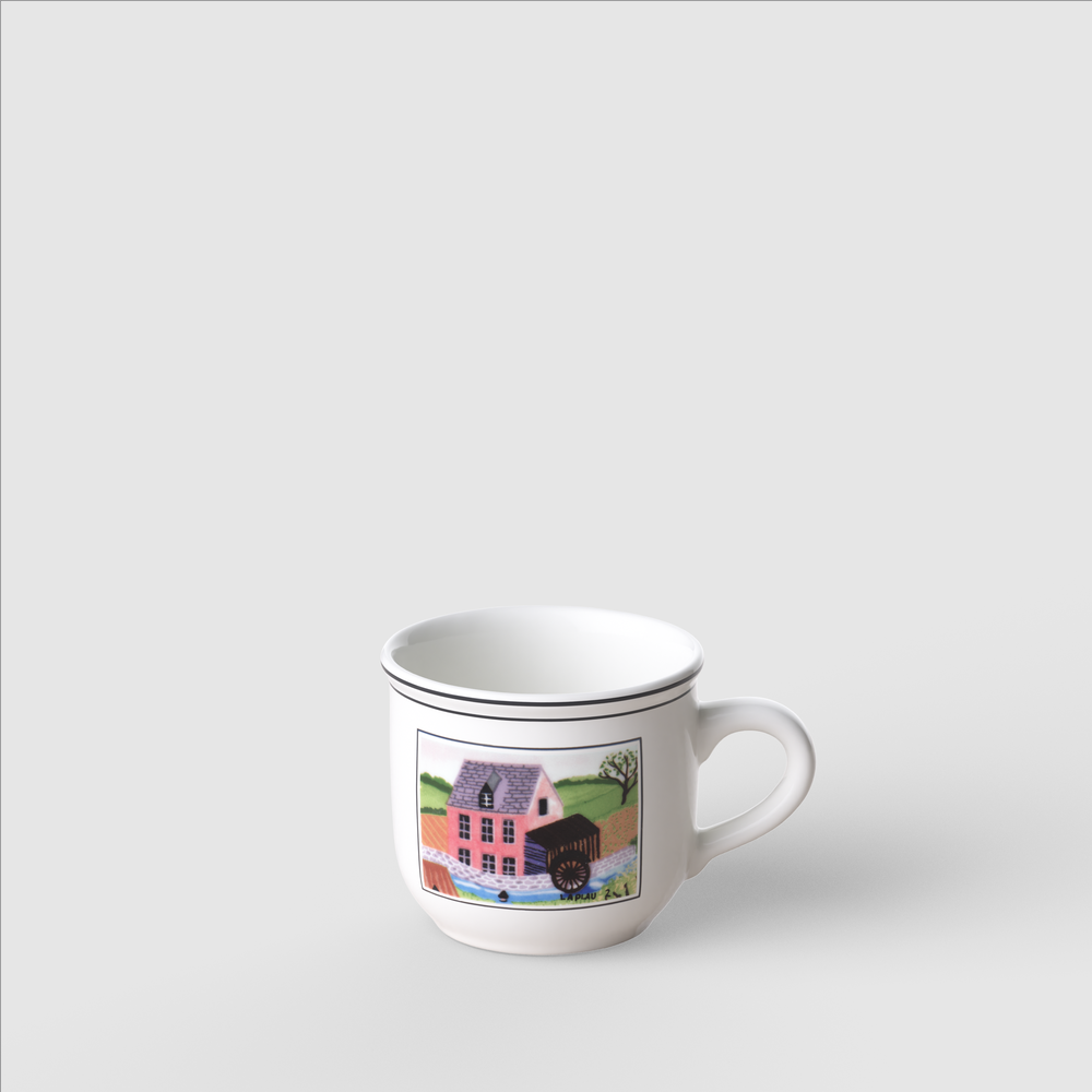 Design Naif Espresso cup - Multi-colored, 3.1 oz, Premium Porcelain