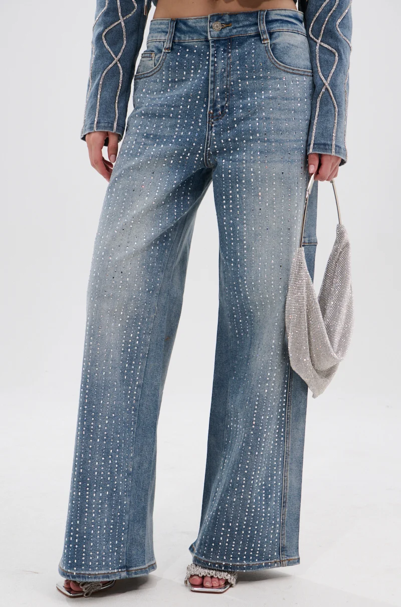 SPARKLE SHINE DENIM PANT - Akira Store