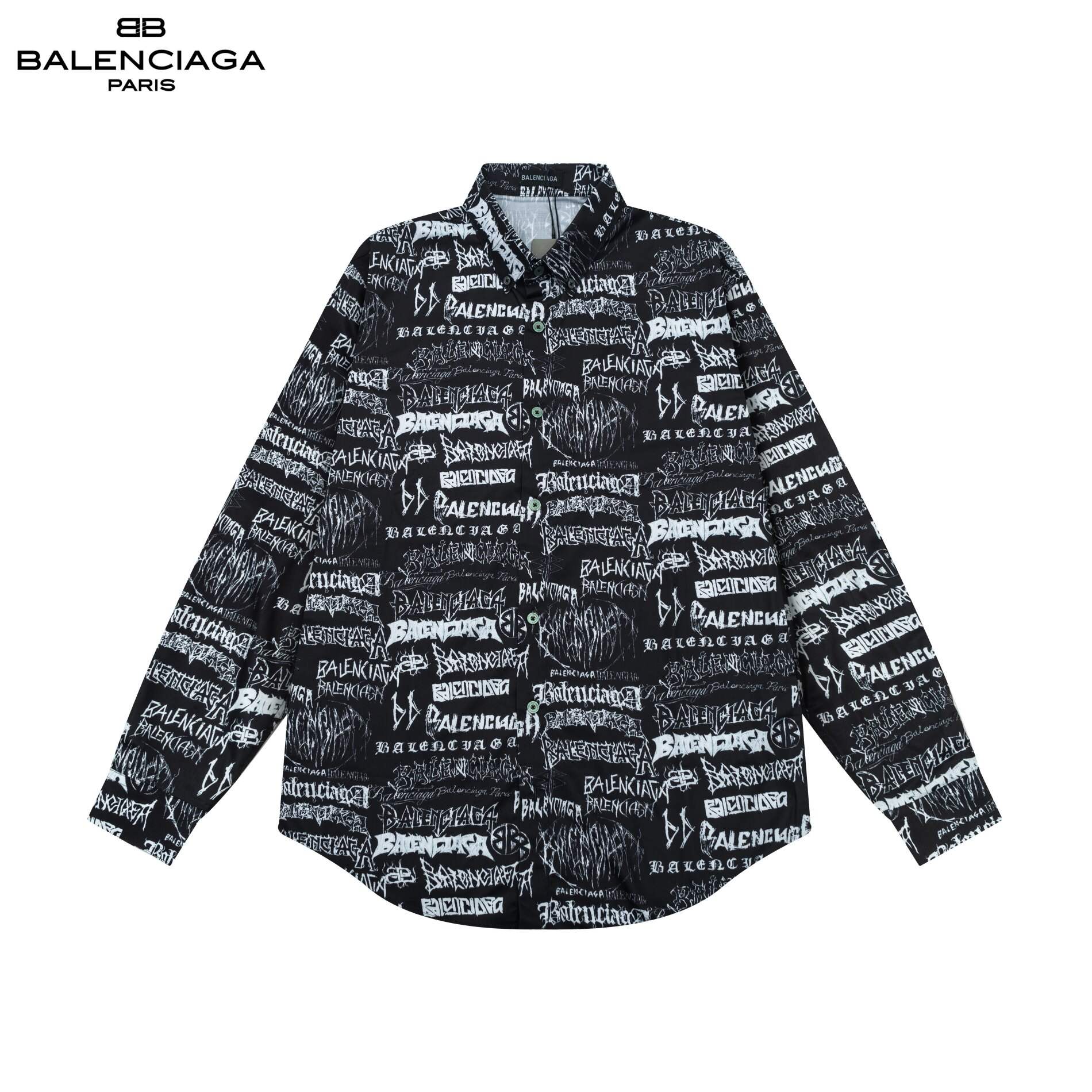 【BALENCIAGA公式旗艦店】ドラゴン年限定版の弾幕ロゴ シャツ