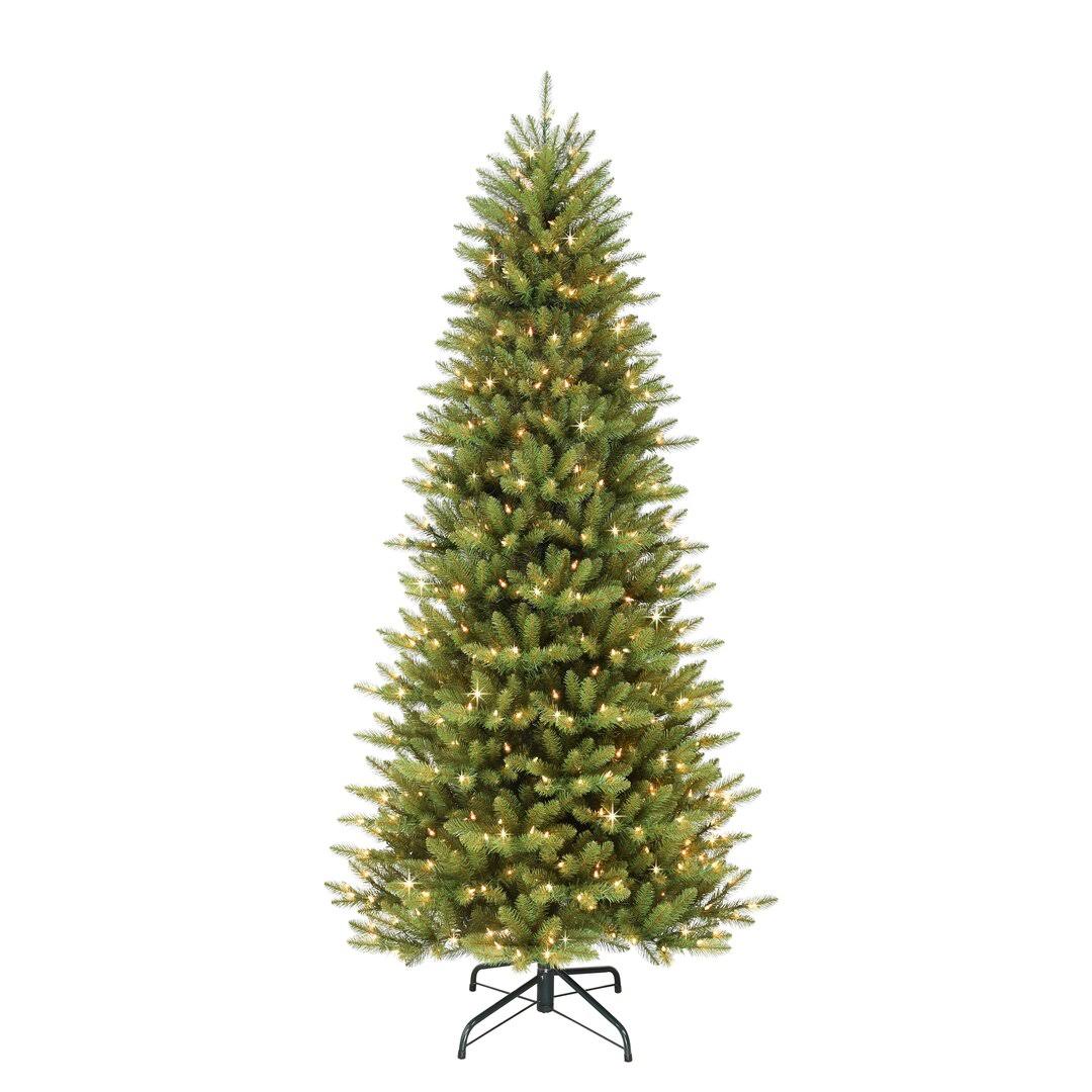 Slender Green Realistic Artificial Fir Christmas Tree Size: 7.5' H