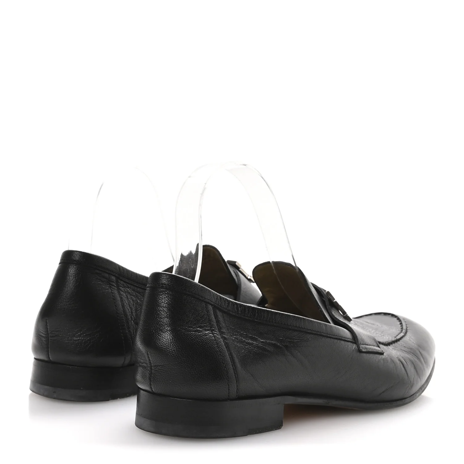 Goatskin Men's Paris Loafers 42 Black