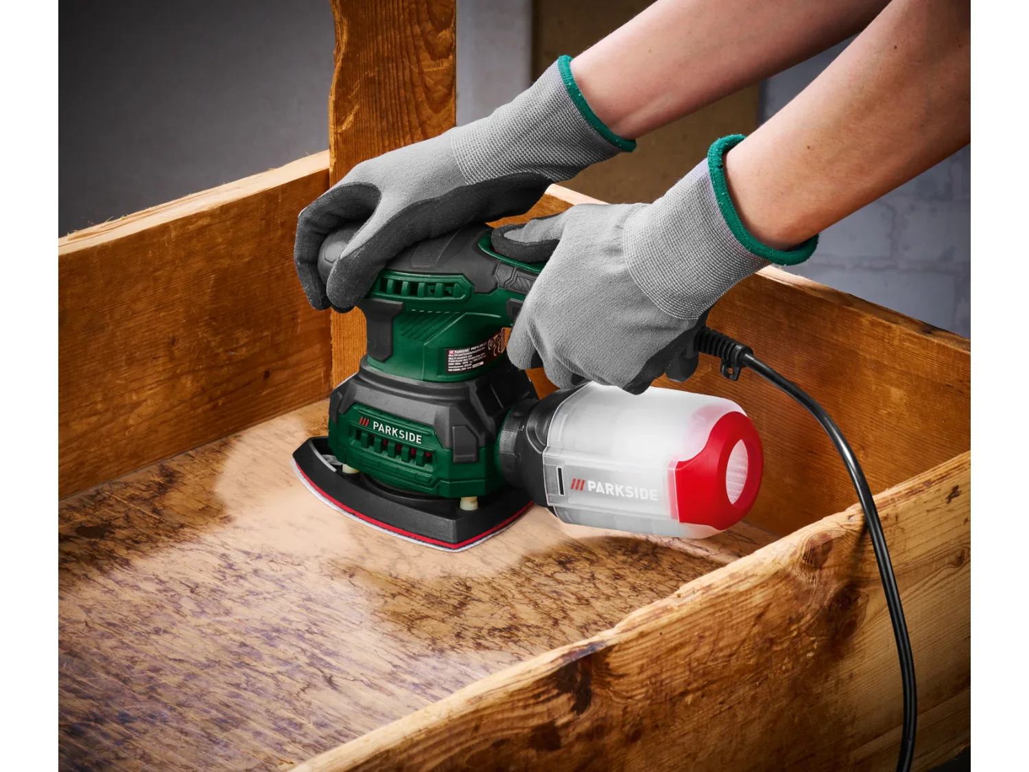 PARKSIDE Ponceuse multifonction 3-en-1 PMFS 200 C3, 200 W